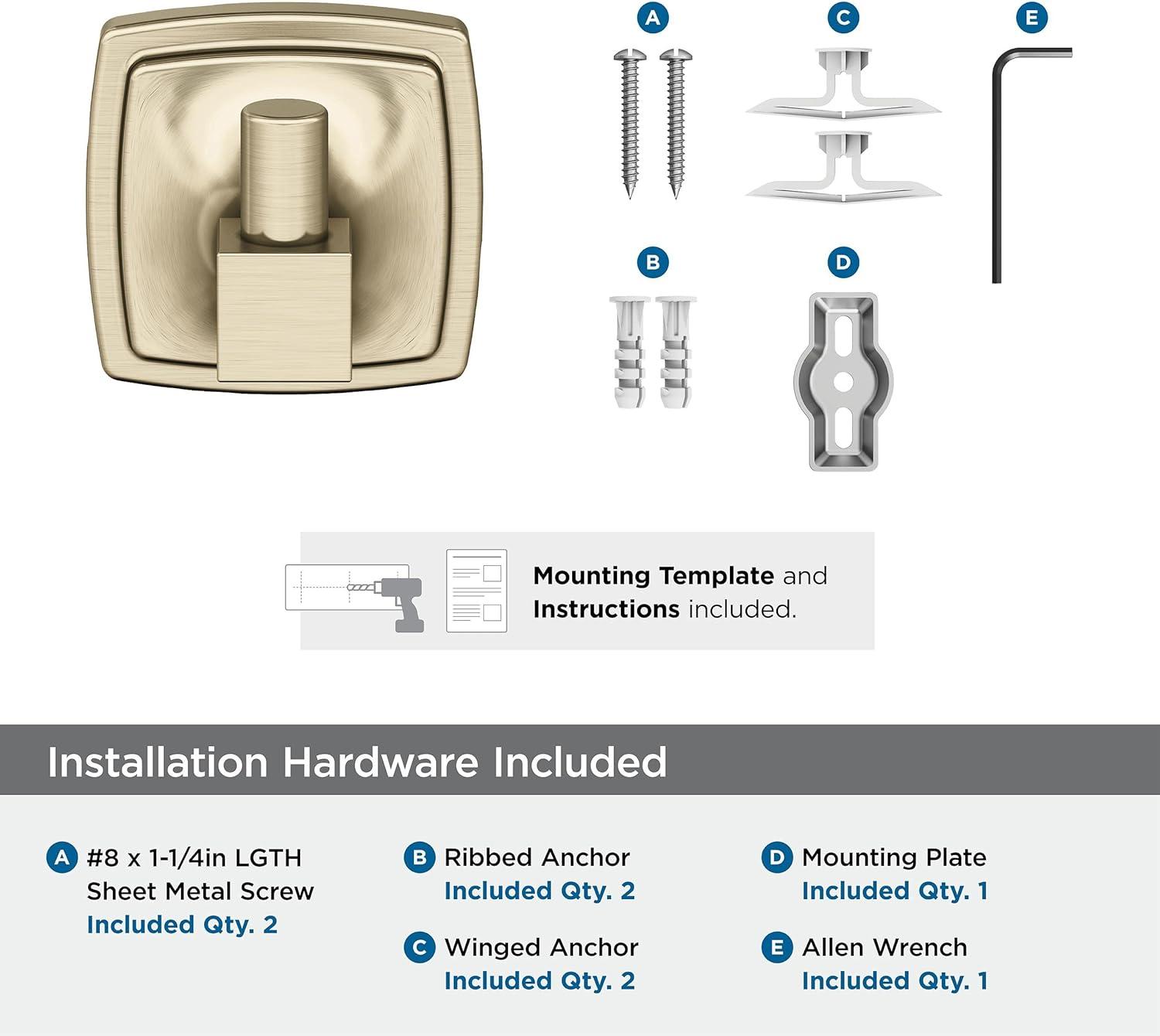 imageAmerock BH36091CZ Champagne Bronze Single Post Toilet Paper Holder 7116 in 179 mm Length Toilet Tissue Holder Stature Bath Tissue Holder Bathroom Hardware Bath AccessoriesGolden Champagne