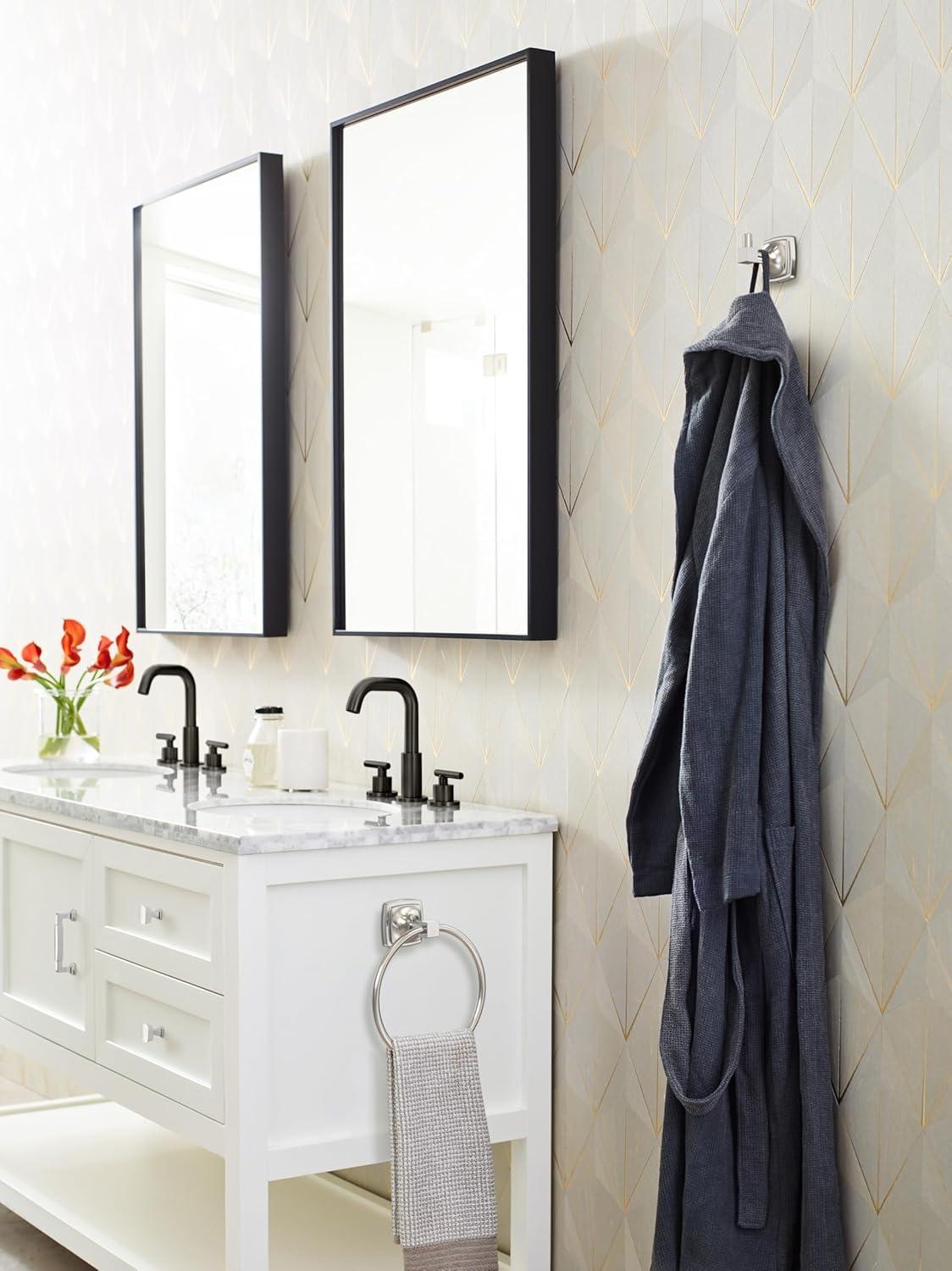 imageAmerock BH36091CZ Champagne Bronze Single Post Toilet Paper Holder 7116 in 179 mm Length Toilet Tissue Holder Stature Bath Tissue Holder Bathroom Hardware Bath AccessoriesPolished Nickel