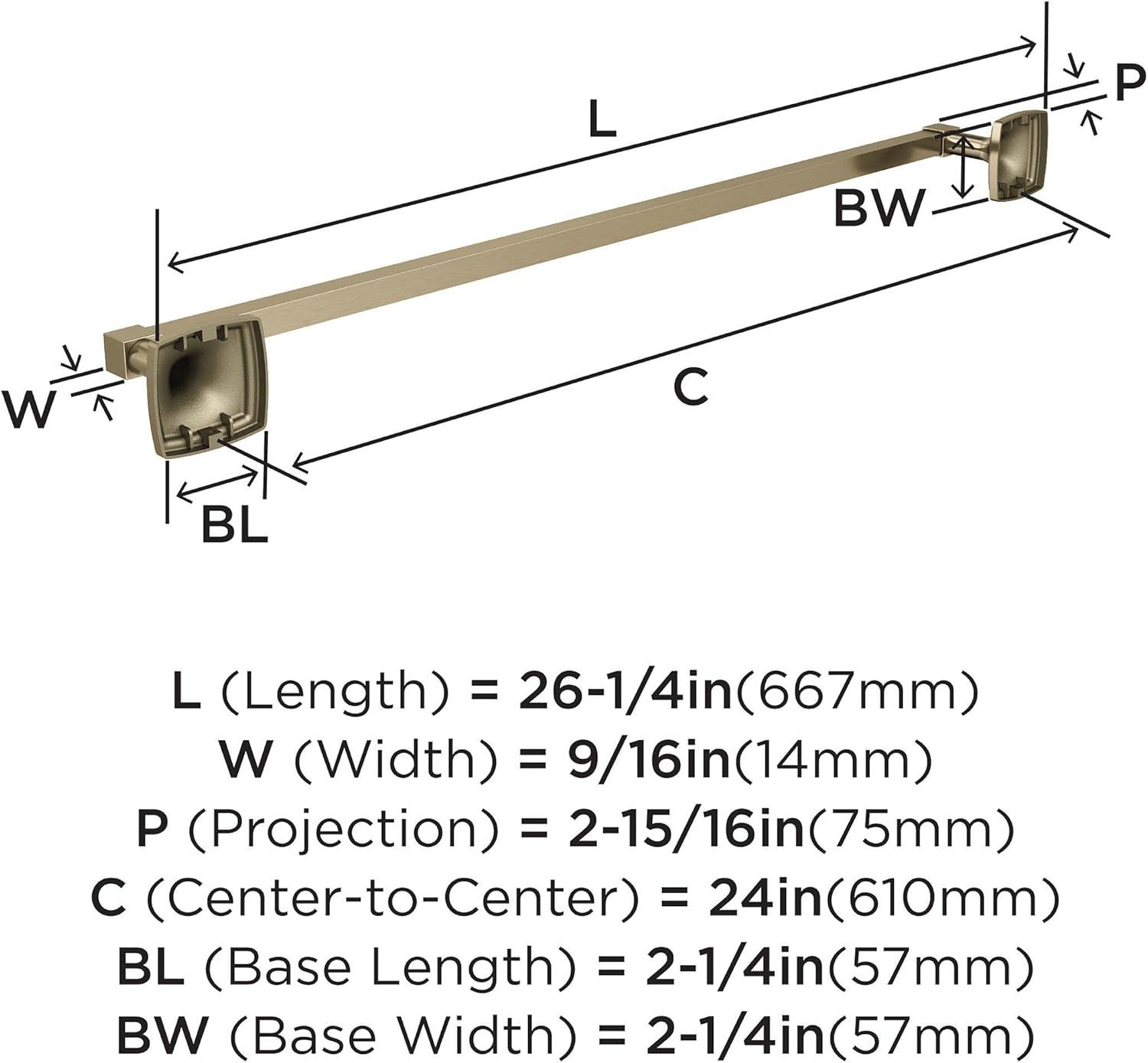 imageAmerock BH36091CZ Champagne Bronze Single Post Toilet Paper Holder 7116 in 179 mm Length Toilet Tissue Holder Stature Bath Tissue Holder Bathroom Hardware Bath AccessoriesGolden Champagne