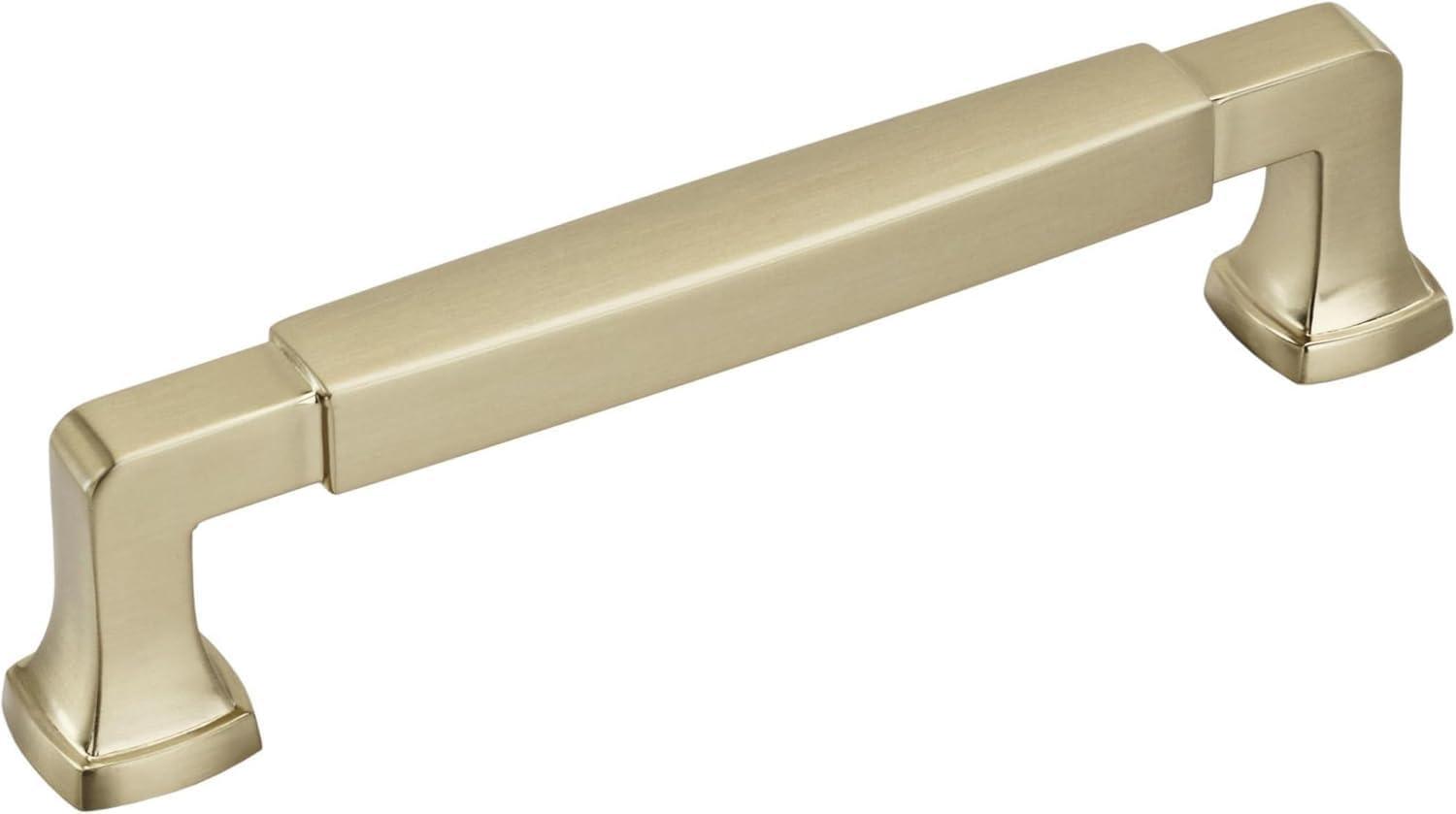 imageAmerock BP36890FB Stature Cabinet Pull 81316 in 224 mm CentertoCenter Matte BlackGolden Champagne