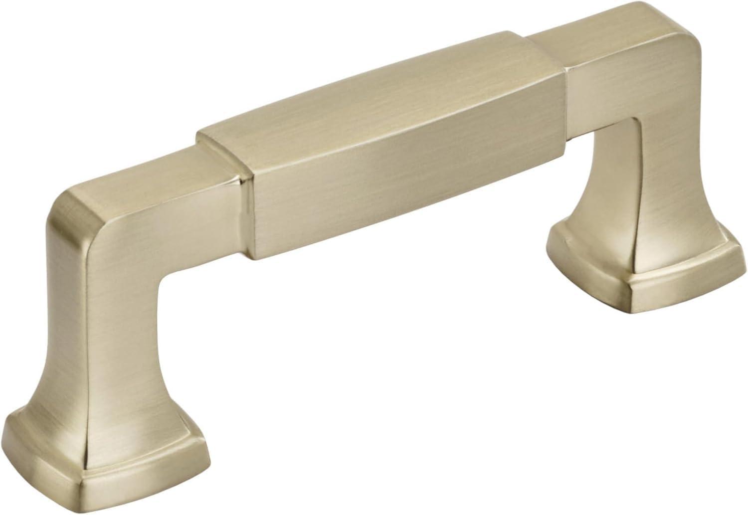 imageAmerock BP36890FB Stature Cabinet Pull 81316 in 224 mm CentertoCenter Matte BlackGolden Champagne