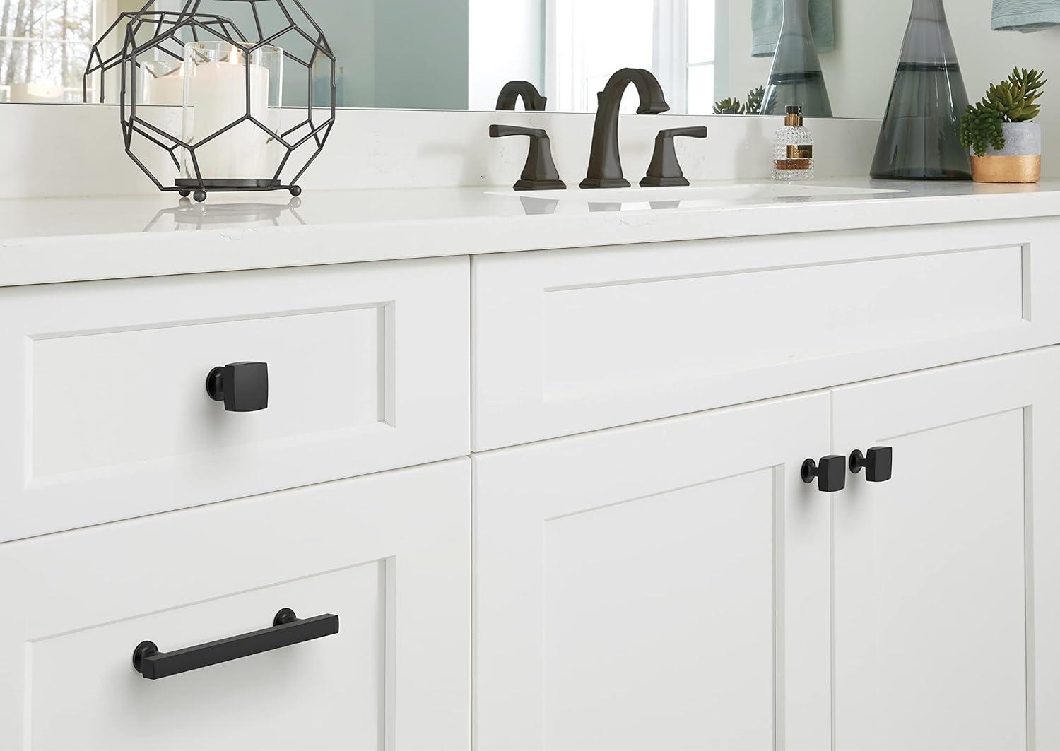 imageAmerock BP37100G10 Kitchen Cabinet Knob Satin Nickel Everett 134 inch 44mm Length Cabinet Hardware Bar Furniture Knob Dresser Drawer KnobMatte Black