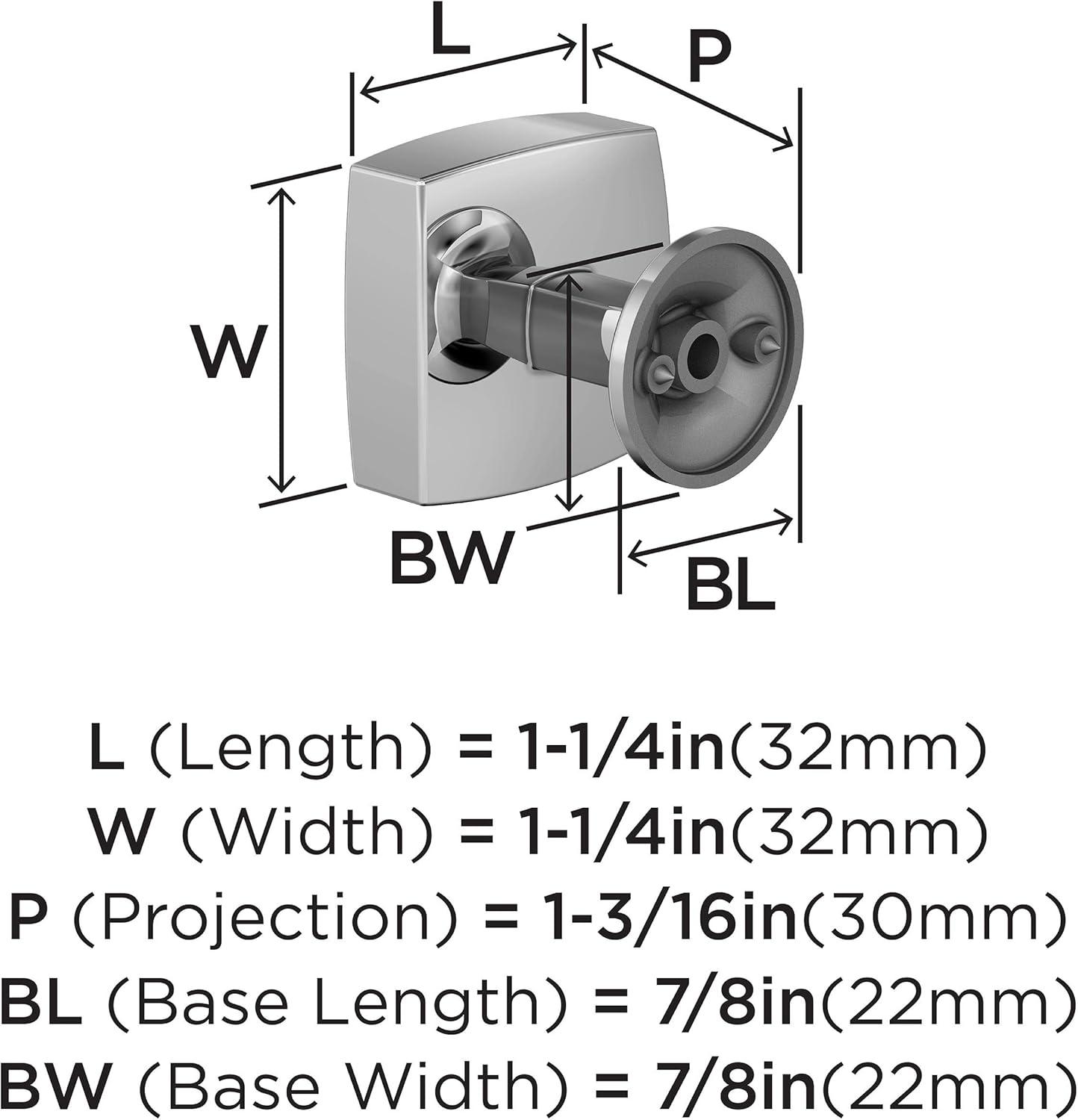 imageAmerock BP37100G10 Kitchen Cabinet Knob Satin Nickel Everett 134 inch 44mm Length Cabinet Hardware Bar Furniture Knob Dresser Drawer KnobPolished Chrome