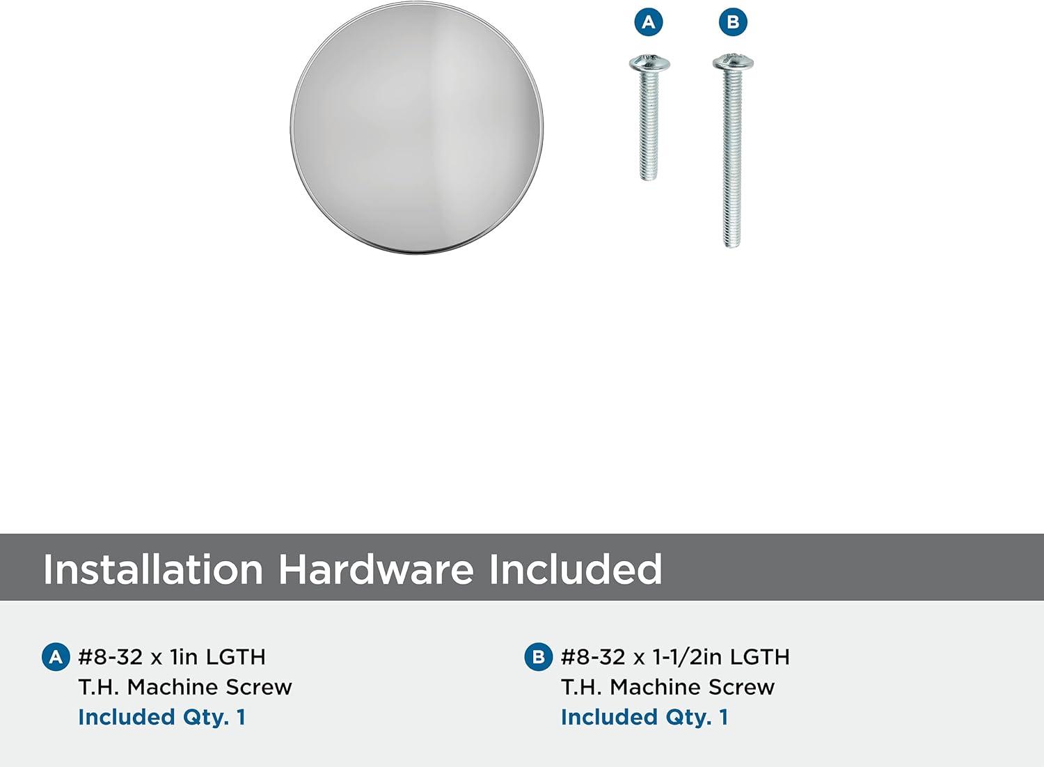 imageAmerock BP37100G10 Kitchen Cabinet Knob Satin Nickel Everett 134 inch 44mm Length Cabinet Hardware Bar Furniture Knob Dresser Drawer KnobPolished Chrome