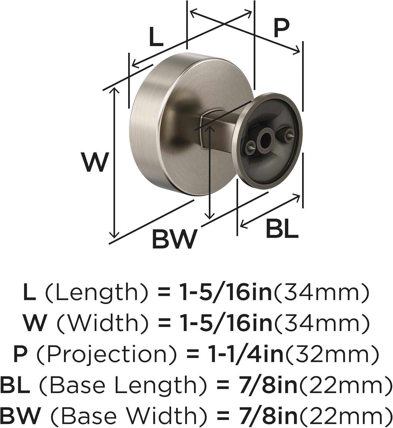 imageAmerock BP37100G10 Kitchen Cabinet Knob Satin Nickel Everett 134 inch 44mm Length Cabinet Hardware Bar Furniture Knob Dresser Drawer KnobSatin Nickel
