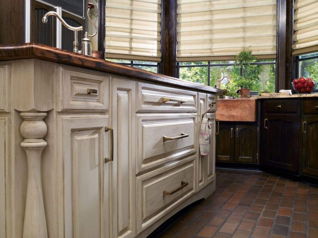 imageAmerock BP53032G10 Mulholland 1716 in 37 mm Length Satin Nickel Cabinet KnobWeathered Nickel