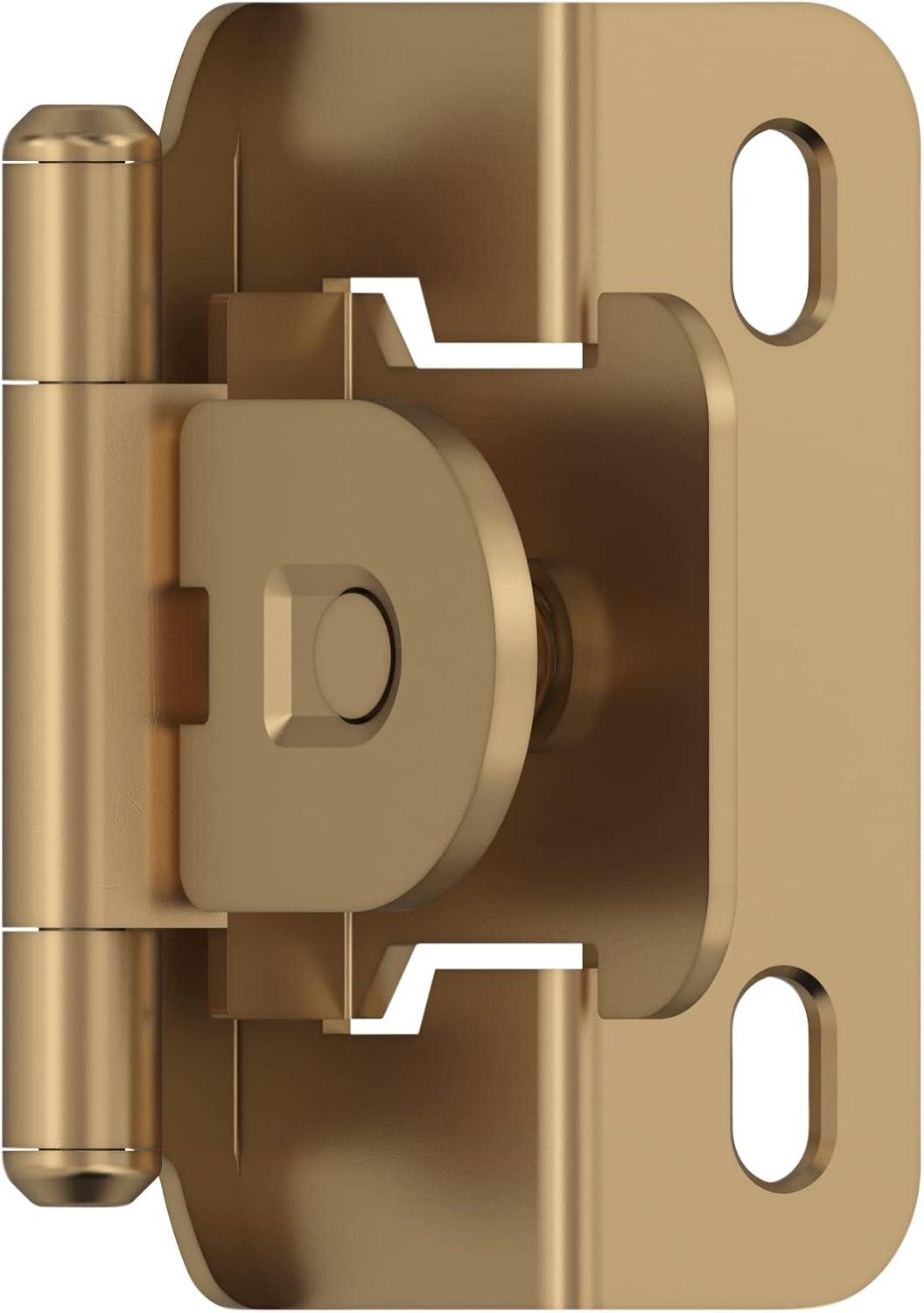 imageAmerock BPR8704CZ Cabinet Hinge 12 in 13 mm Overlay Double Demountable Champagne Bronze Kitchen Cabinet Door Hinge 1 Pair2 Pack Functional HardwareChampagne Bronze