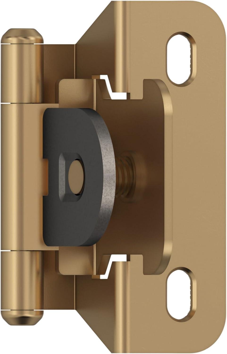 imageAmerock BPR8704CZ Cabinet Hinge 12 in 13 mm Overlay Double Demountable Champagne Bronze Kitchen Cabinet Door Hinge 1 Pair2 Pack Functional HardwareChampagne Bronze
