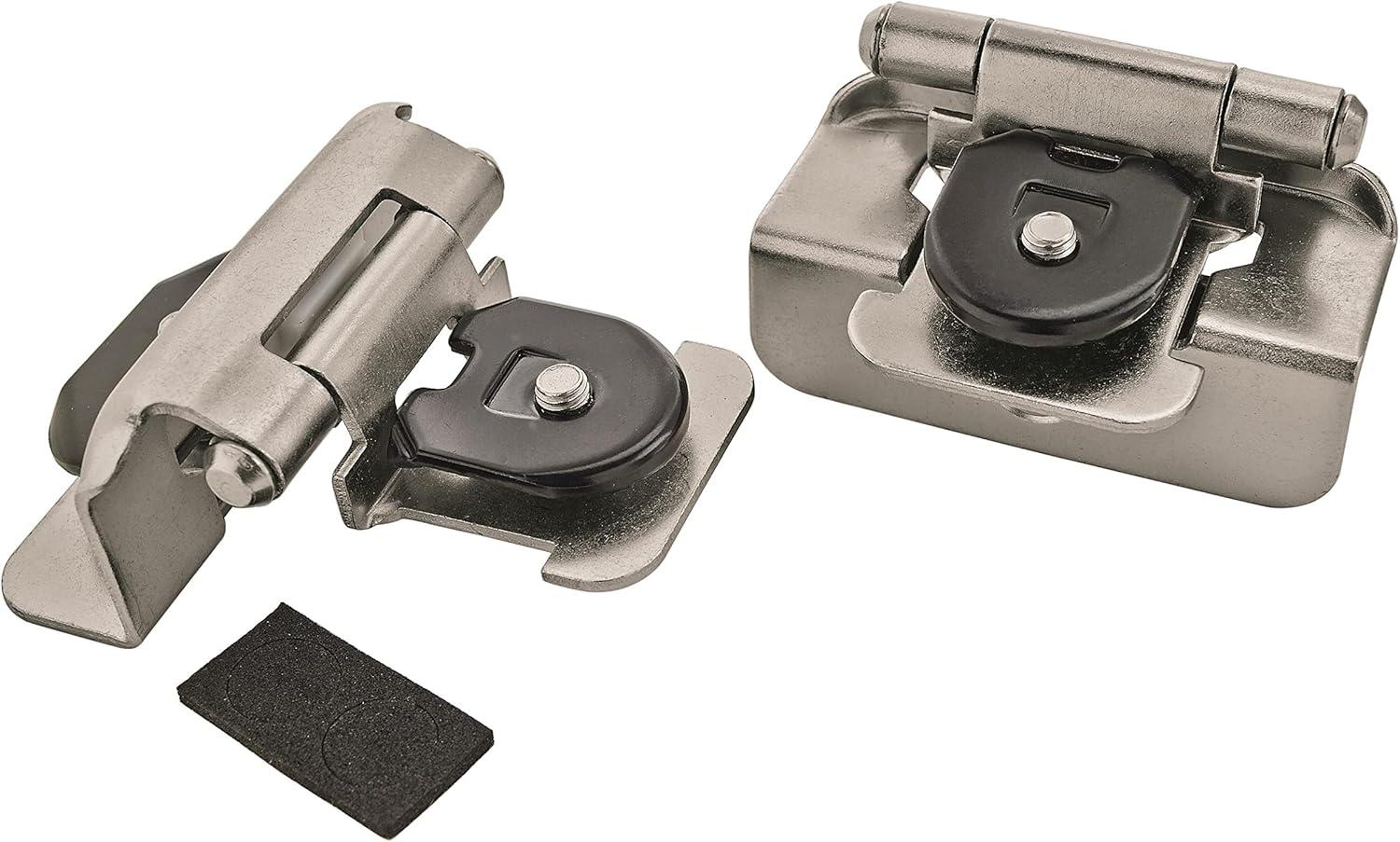 imageAmerock BPR8704CZ Cabinet Hinge 12 in 13 mm Overlay Double Demountable Champagne Bronze Kitchen Cabinet Door Hinge 1 Pair2 Pack Functional HardwareSatin Nickel