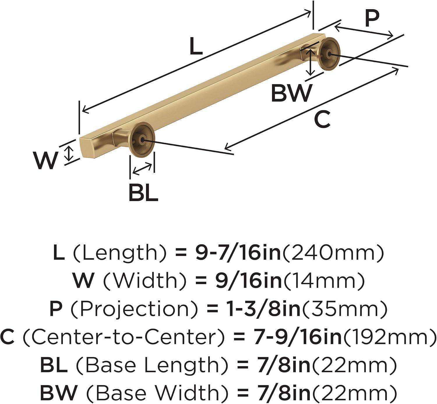 imageAmerock Corp BP37111CZ Everett Appliance Pull 18 in 457 mm CentertoCenter Champagne BronzeChampagne Bronze