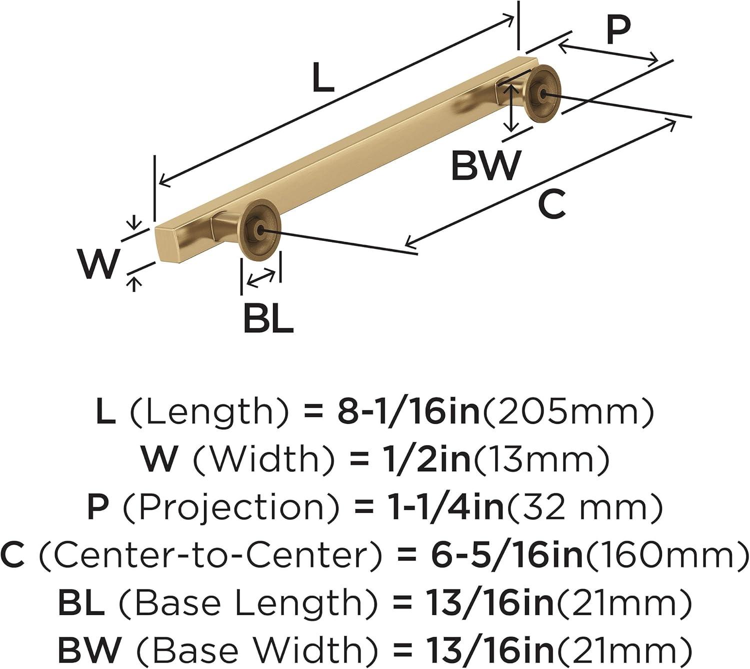 imageAmerock Corp BP37111CZ Everett Appliance Pull 18 in 457 mm CentertoCenter Champagne BronzeChampagne Bronze