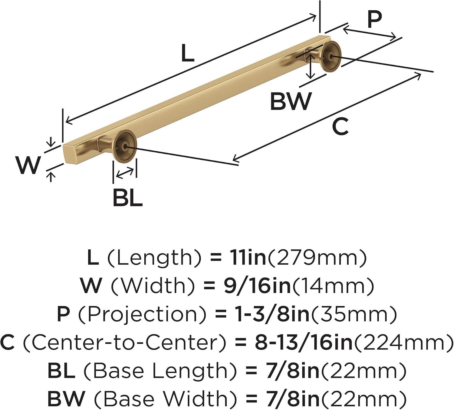 imageAmerock Corp BP37111CZ Everett Appliance Pull 18 in 457 mm CentertoCenter Champagne BronzeChampagne Bronze