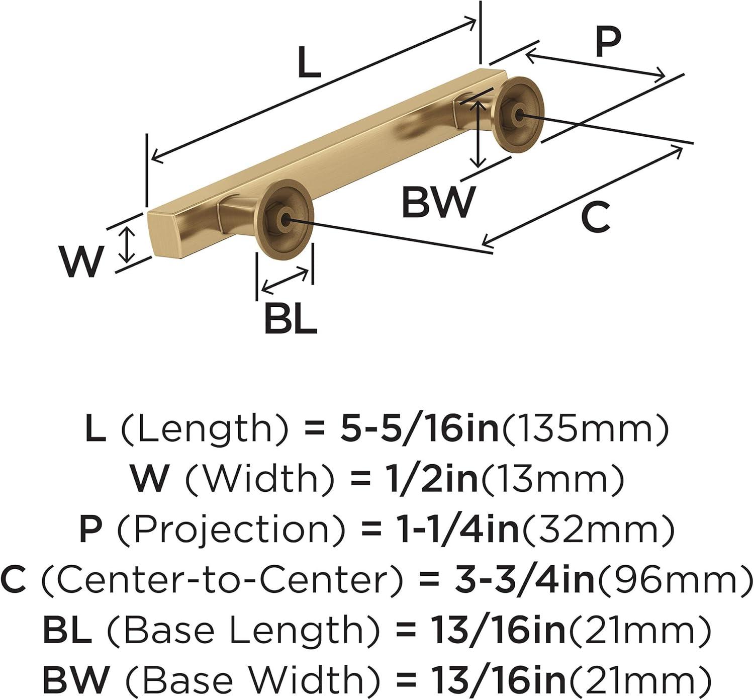 imageAmerock Corp BP37111CZ Everett Appliance Pull 18 in 457 mm CentertoCenter Champagne BronzeChampagne Bronze
