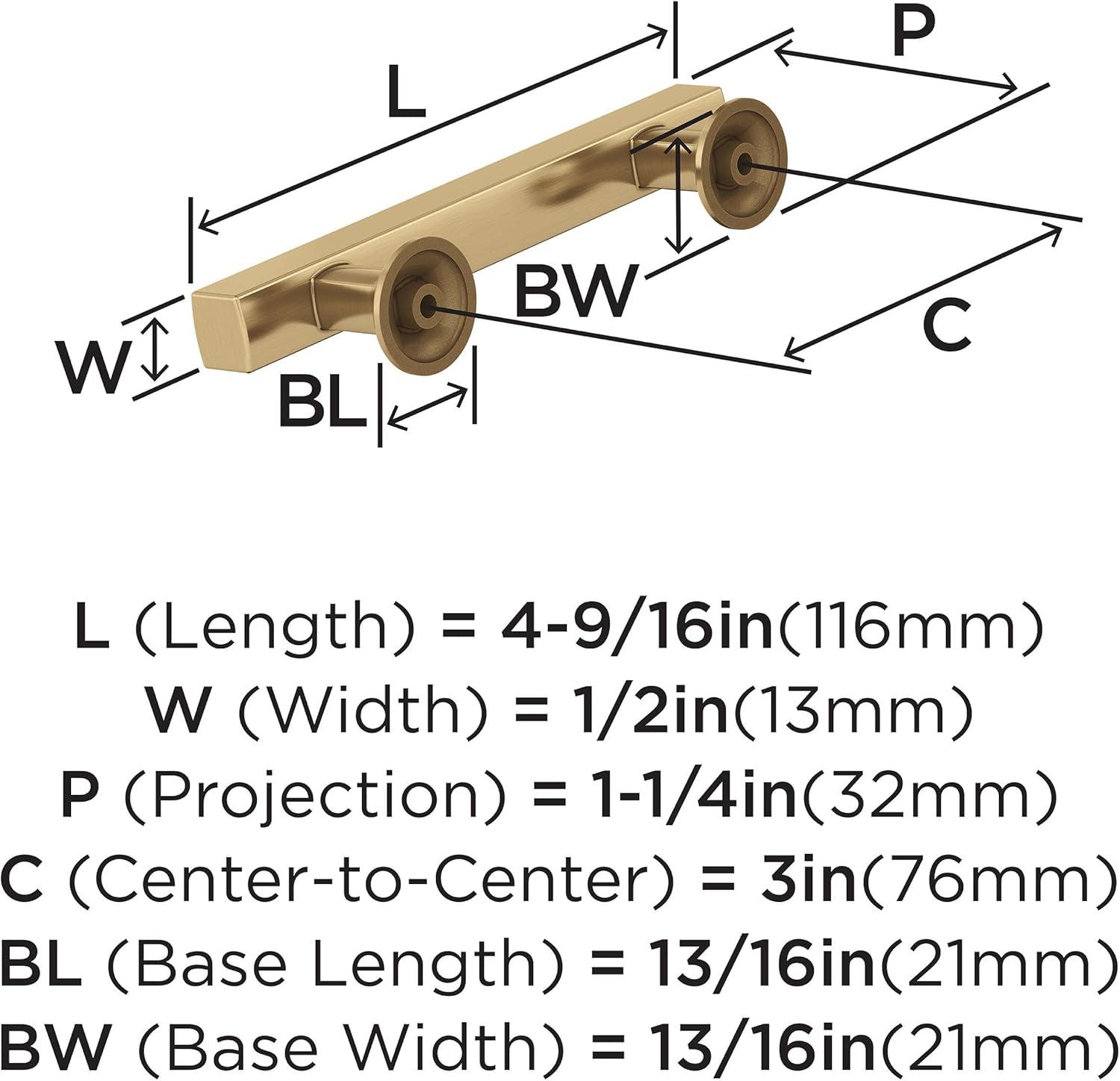 imageAmerock Corp BP37111CZ Everett Appliance Pull 18 in 457 mm CentertoCenter Champagne BronzeChampagne Bronze