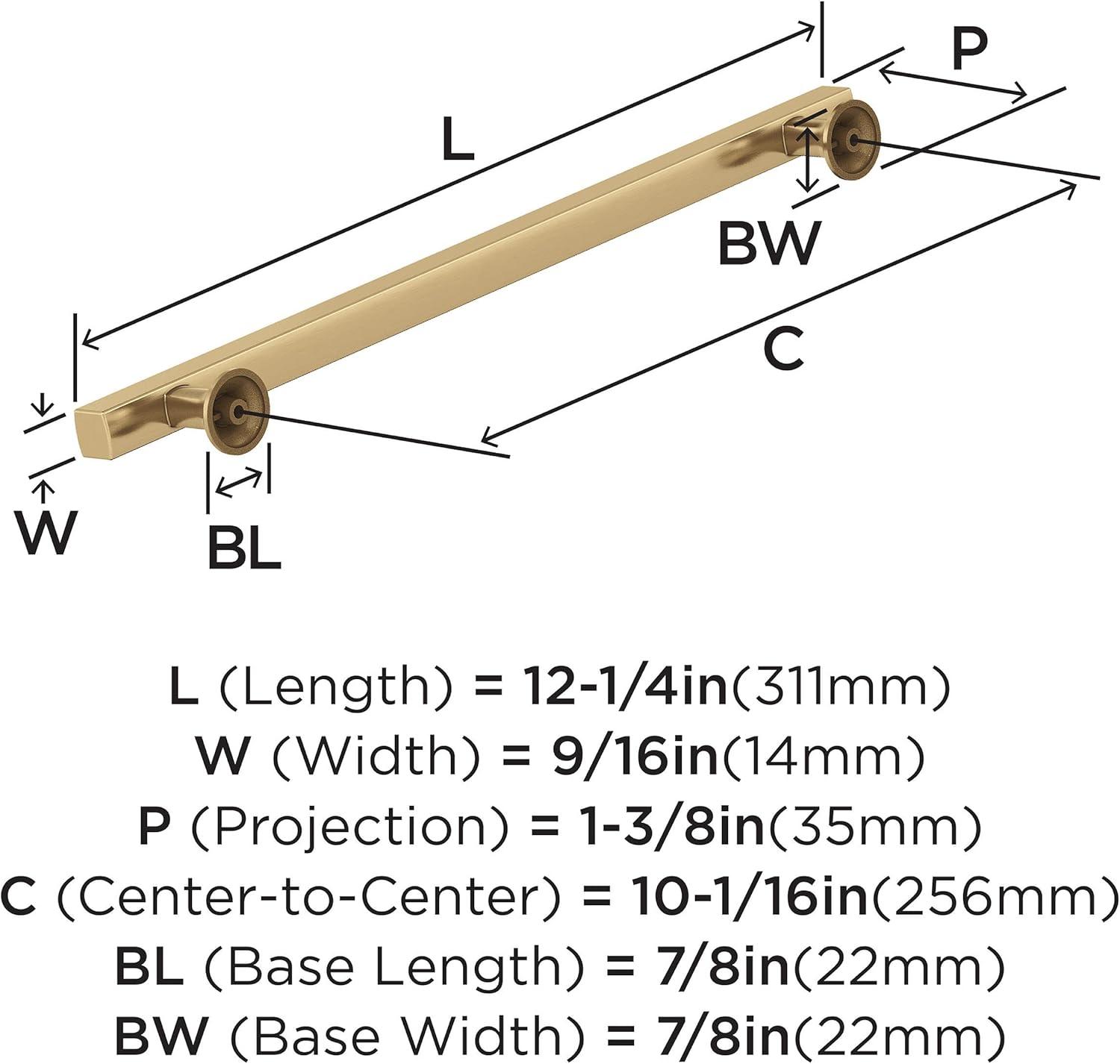 imageAmerock Corp BP37111CZ Everett Appliance Pull 18 in 457 mm CentertoCenter Champagne BronzeChampagne Bronze