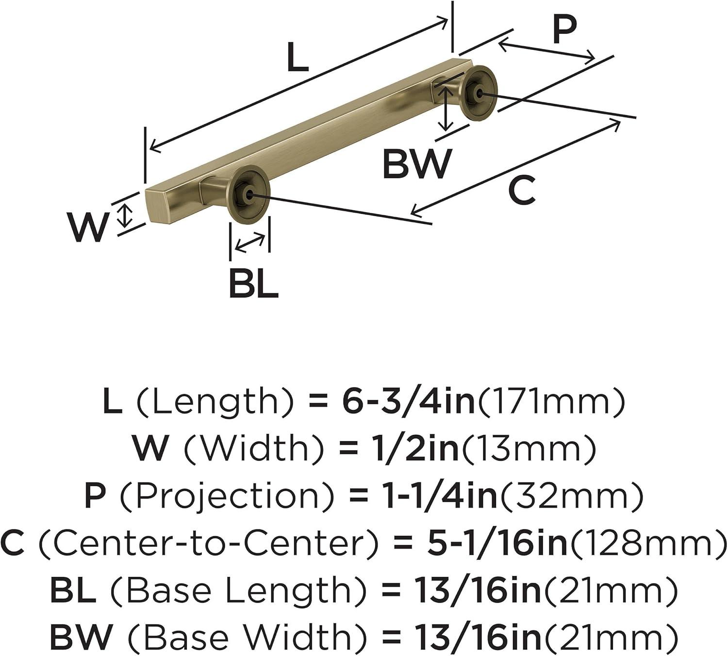 imageAmerock Corp BP37111CZ Everett Appliance Pull 18 in 457 mm CentertoCenter Champagne BronzeGolden Champagne