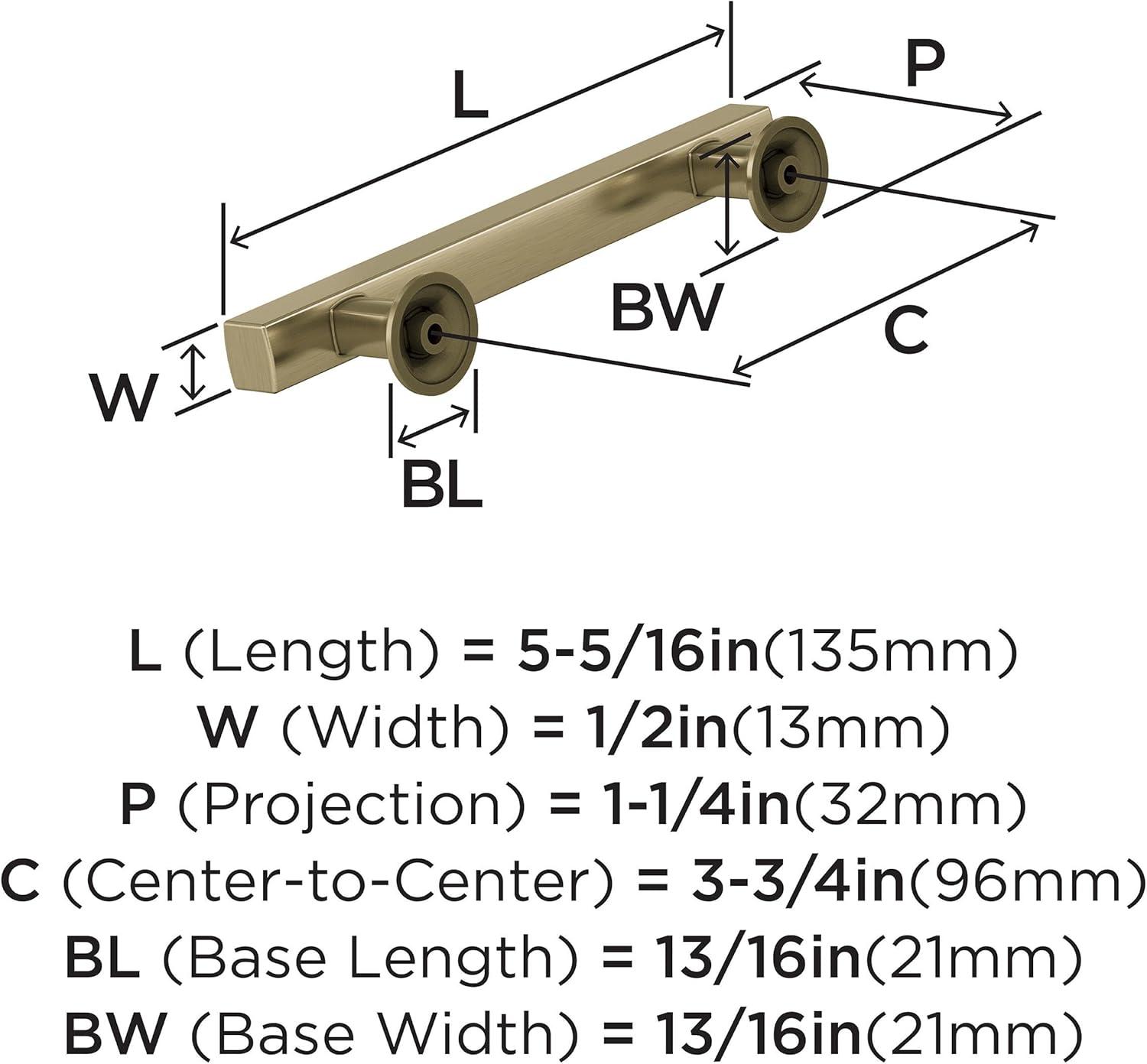 imageAmerock Corp BP37111CZ Everett Appliance Pull 18 in 457 mm CentertoCenter Champagne BronzeGolden Champagne