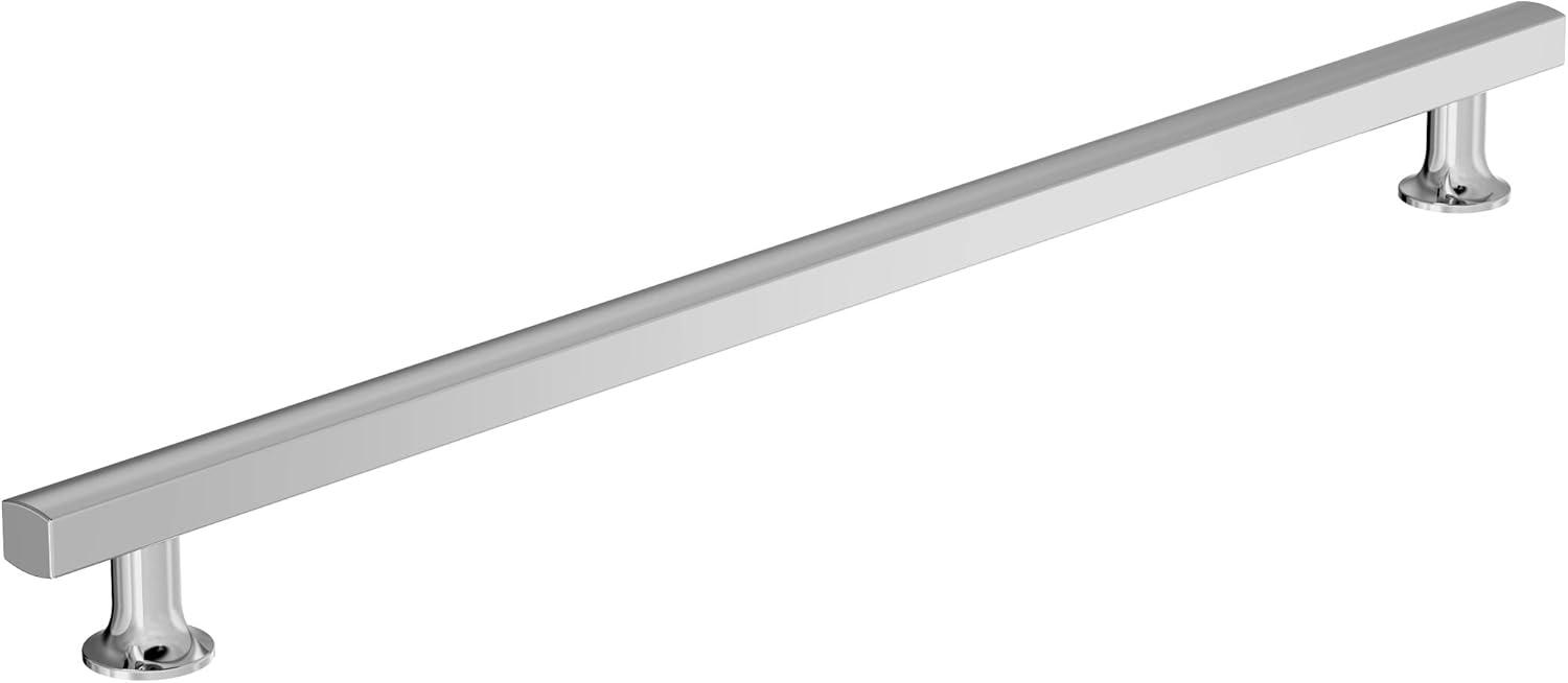 imageAmerock Corp BP37111CZ Everett Appliance Pull 18 in 457 mm CentertoCenter Champagne BronzePolished Chrome