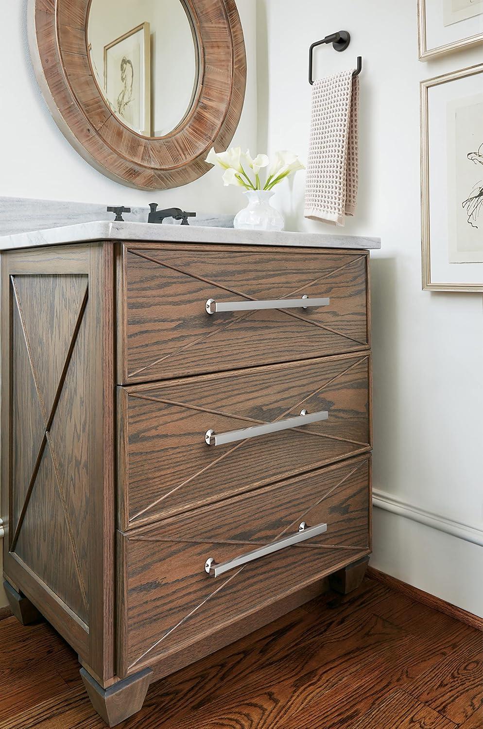 imageAmerock Corp BP37111CZ Everett Appliance Pull 18 in 457 mm CentertoCenter Champagne BronzePolished Chrome