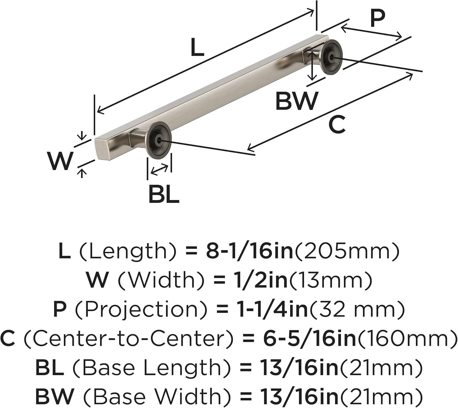 imageAmerock Corp BP37111CZ Everett Appliance Pull 18 in 457 mm CentertoCenter Champagne BronzeSatin Nickel