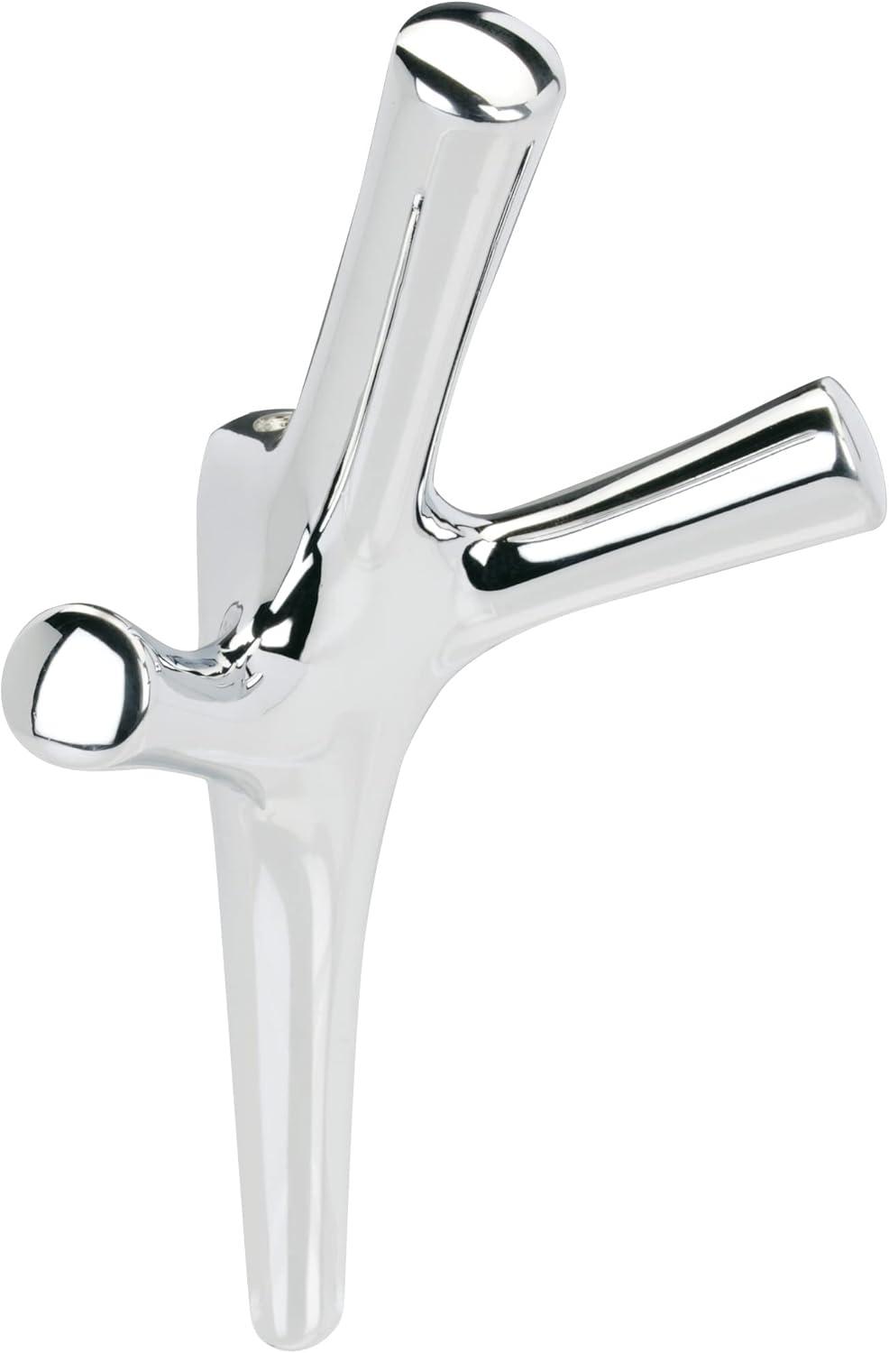 imageAmerock HBX37016G10 Kodiak Triple Prong Decorative Wall Hook Satin Nickel Hook for Coats Hats Backpacks Bags Hooks for Bathroom Bedroom Closet Entryway Laundry Room OfficeChrome