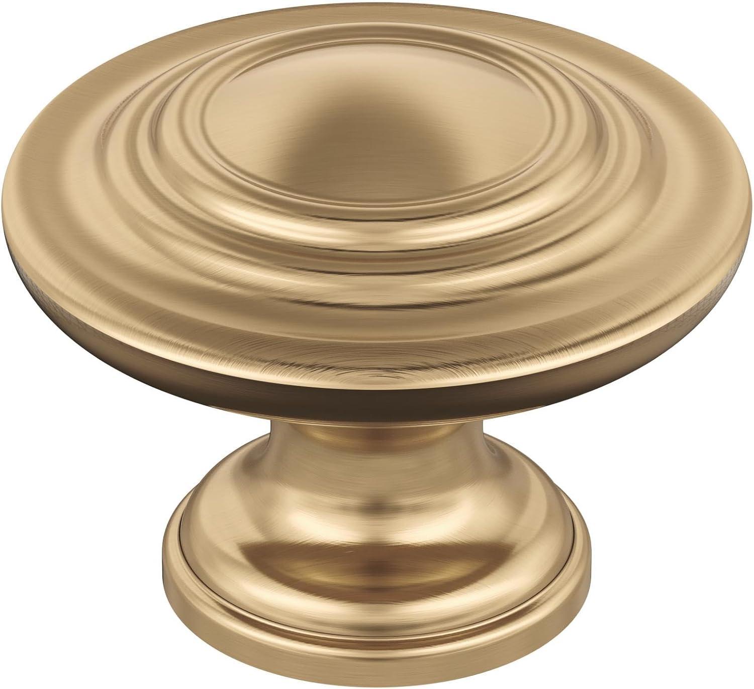 imageAmerock Inspirations 1516 inch 33mm Diameter OilRubbed Bronze Cabinet Knob 10 PackChampagne Bronze