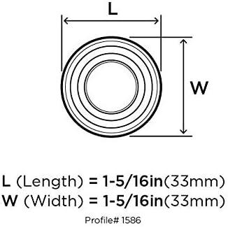 imageAmerock Inspirations 1516 inch 33mm Diameter OilRubbed Bronze Cabinet Knob 10 PackOil Rubbed Bronze