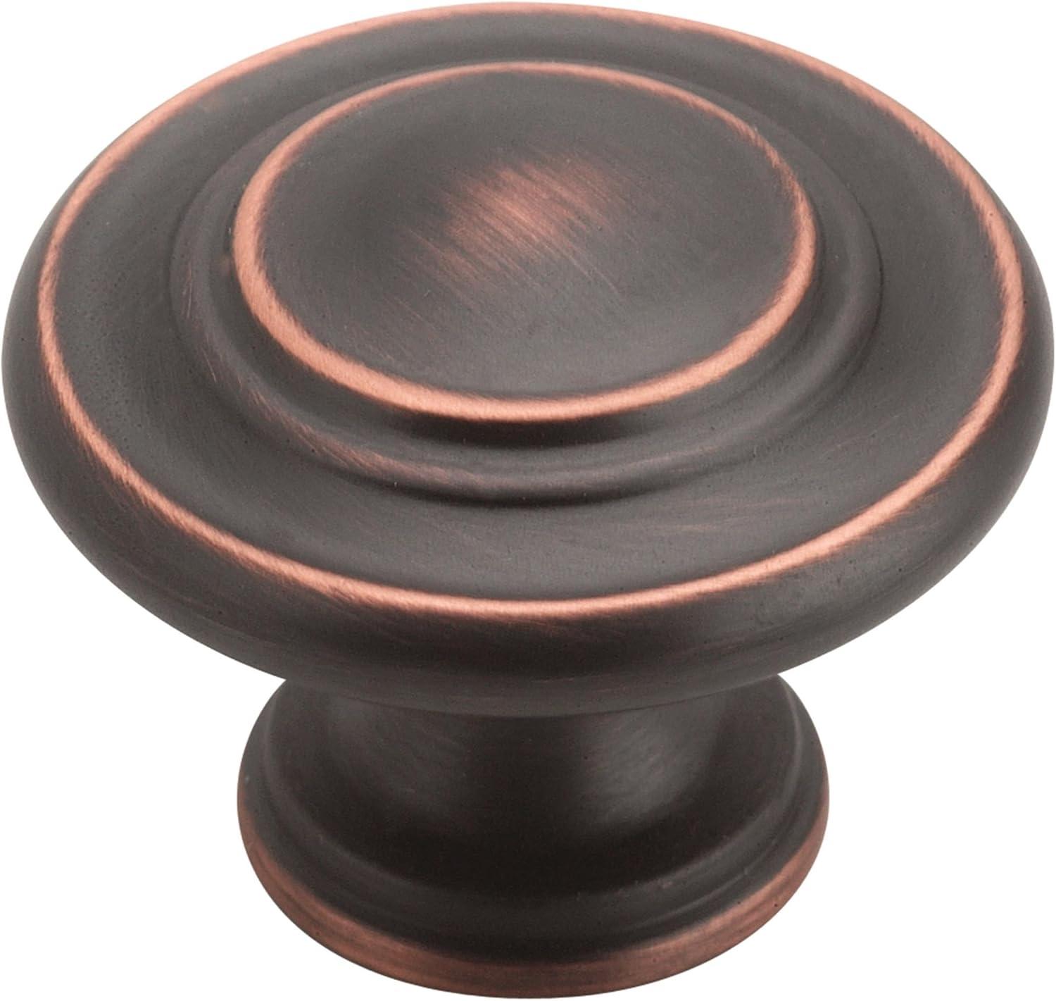 imageAmerock Inspirations 1516 inch 33mm Diameter OilRubbed Bronze Cabinet Knob 10 PackOil Rubbed Bronze