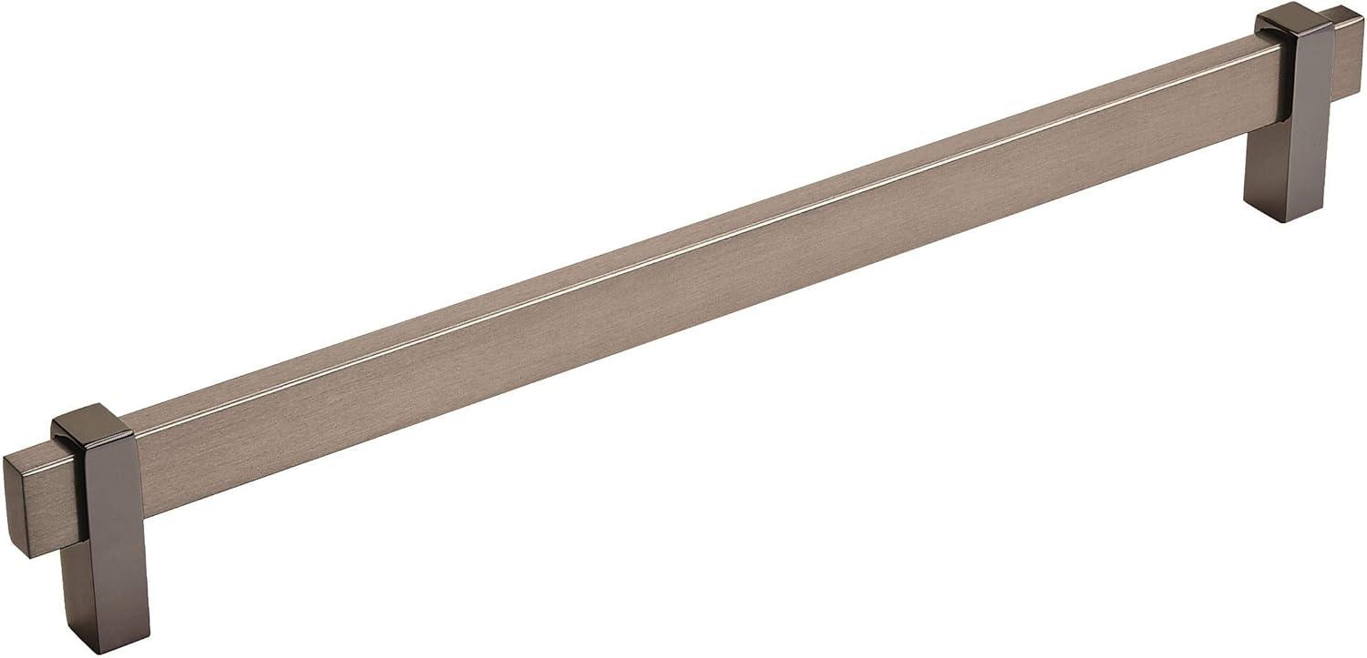 imageAmerock Mulino 7916 inch 192mm CentertoCenter Golden ChampagneMatte Black Cabinet Pull BP36725BBZMBBlack Brushed NickelBlack Nickel