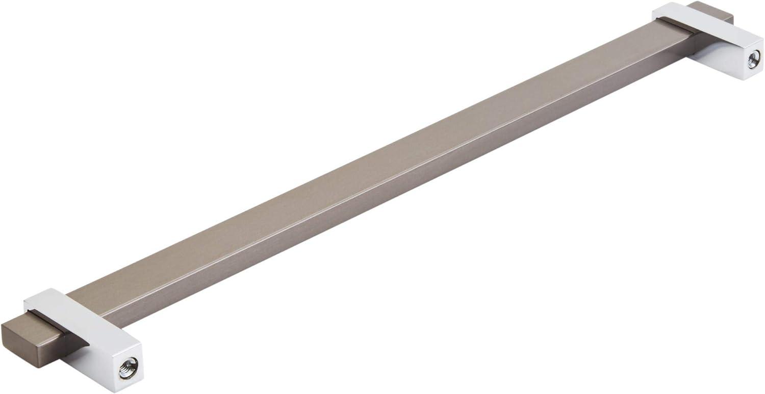 imageAmerock Mulino 7916 inch 192mm CentertoCenter Golden ChampagneMatte Black Cabinet Pull BP36725BBZMBBlack Brushed NickelPolished Chrome