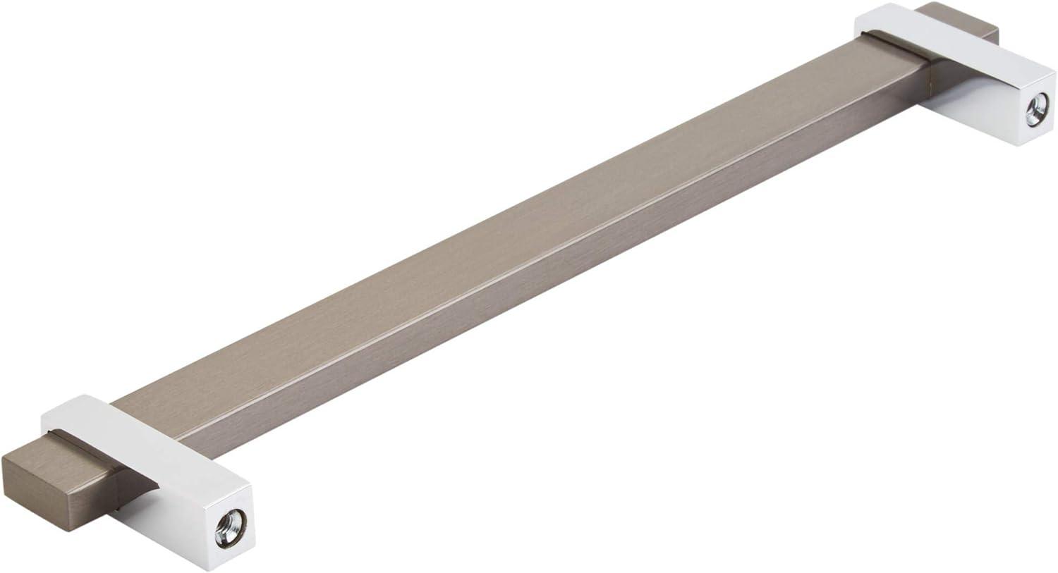 imageAmerock Mulino 7916 inch 192mm CentertoCenter Golden ChampagneMatte Black Cabinet Pull BP36725BBZMBBlack Brushed NickelPolished Chrome