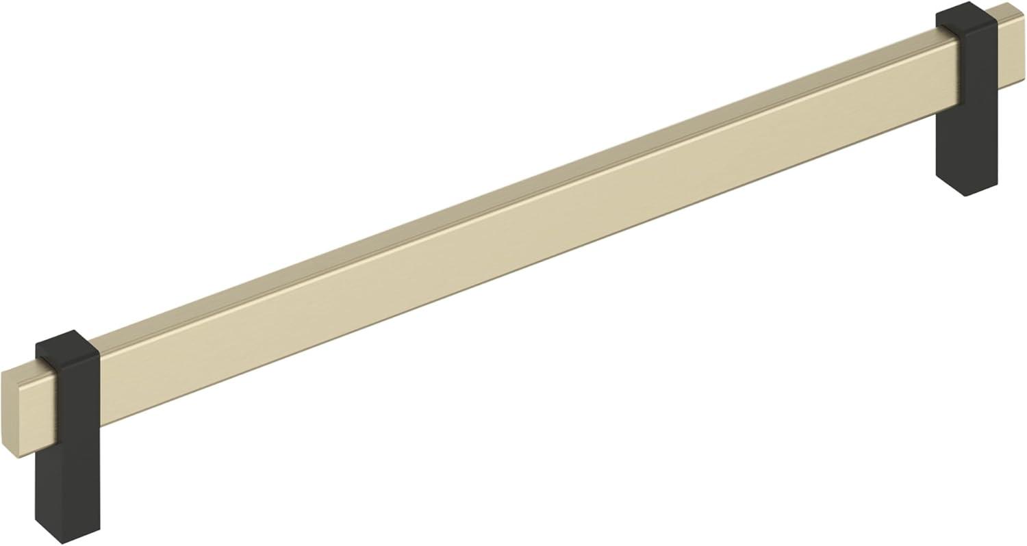 imageAmerock Mulino 7916 inch 192mm CentertoCenter Golden ChampagneMatte Black Cabinet Pull BP36725BBZMBGolden ChampagneMatte Black