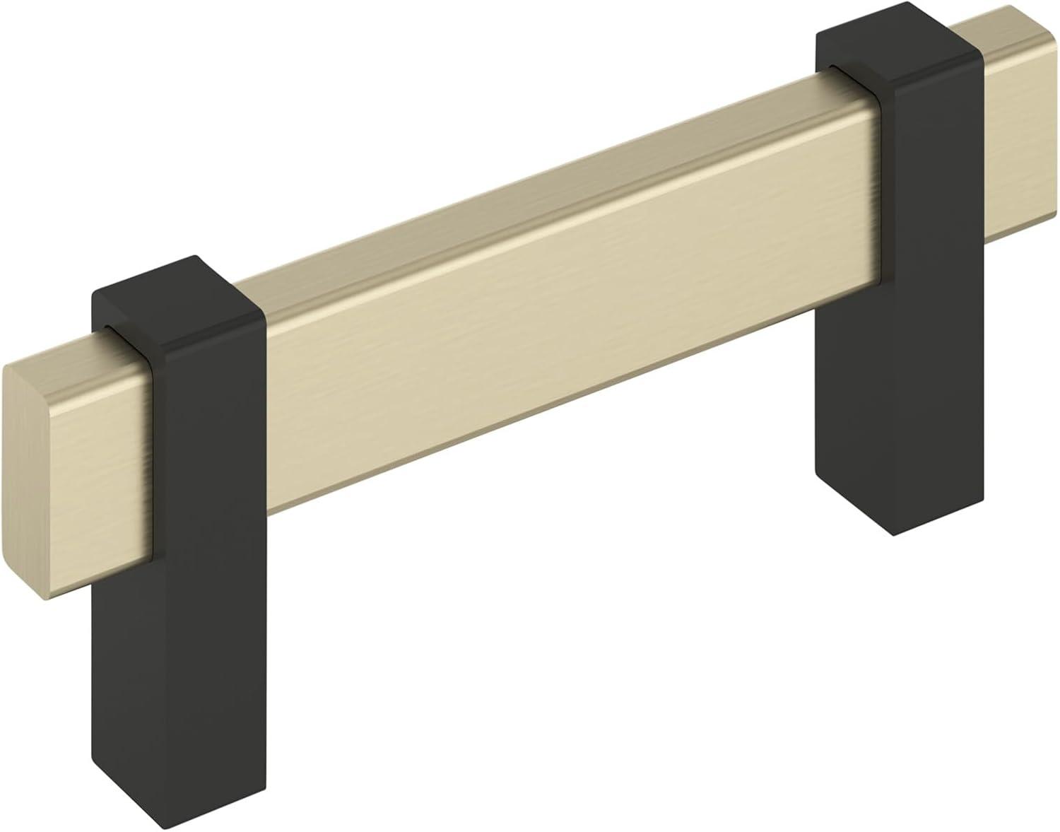 imageAmerock Mulino 7916 inch 192mm CentertoCenter Golden ChampagneMatte Black Cabinet Pull BP36725BBZMBGolden ChampagneMatte Black