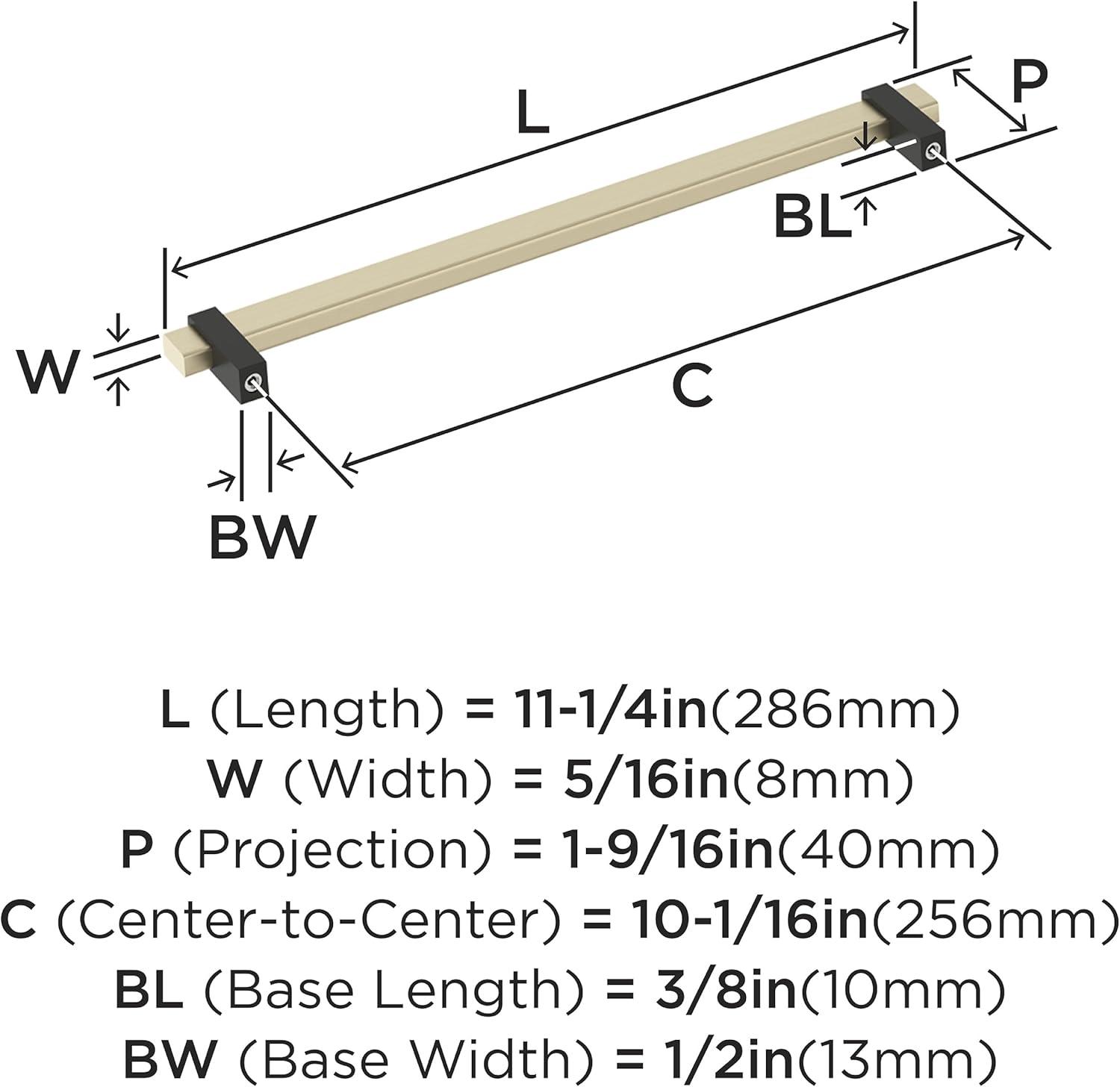 imageAmerock Mulino 7916 inch 192mm CentertoCenter Golden ChampagneMatte Black Cabinet Pull BP36725BBZMBGolden ChampagneMatte Black