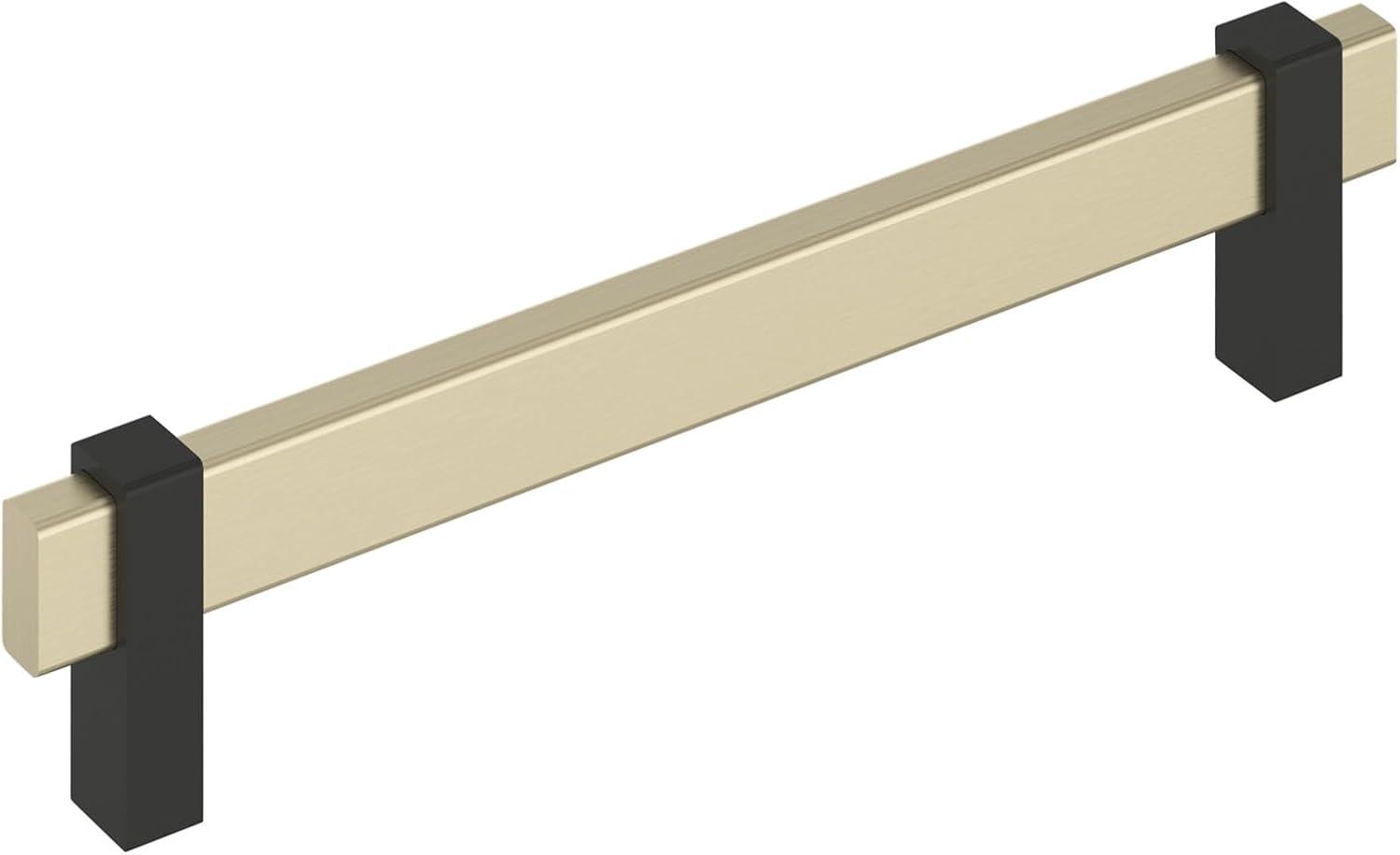 imageAmerock Mulino 7916 inch 192mm CentertoCenter Golden ChampagneMatte Black Cabinet Pull BP36725BBZMBGolden ChampagneMatte Black