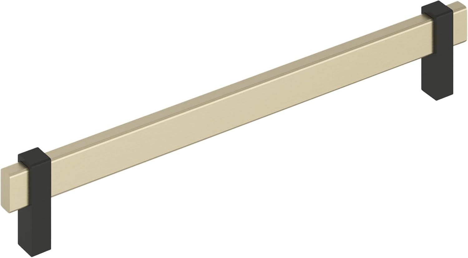 imageAmerock Mulino 7916 inch 192mm CentertoCenter Golden ChampagneMatte Black Cabinet Pull BP36725BBZMBGolden ChampagneMatte Black