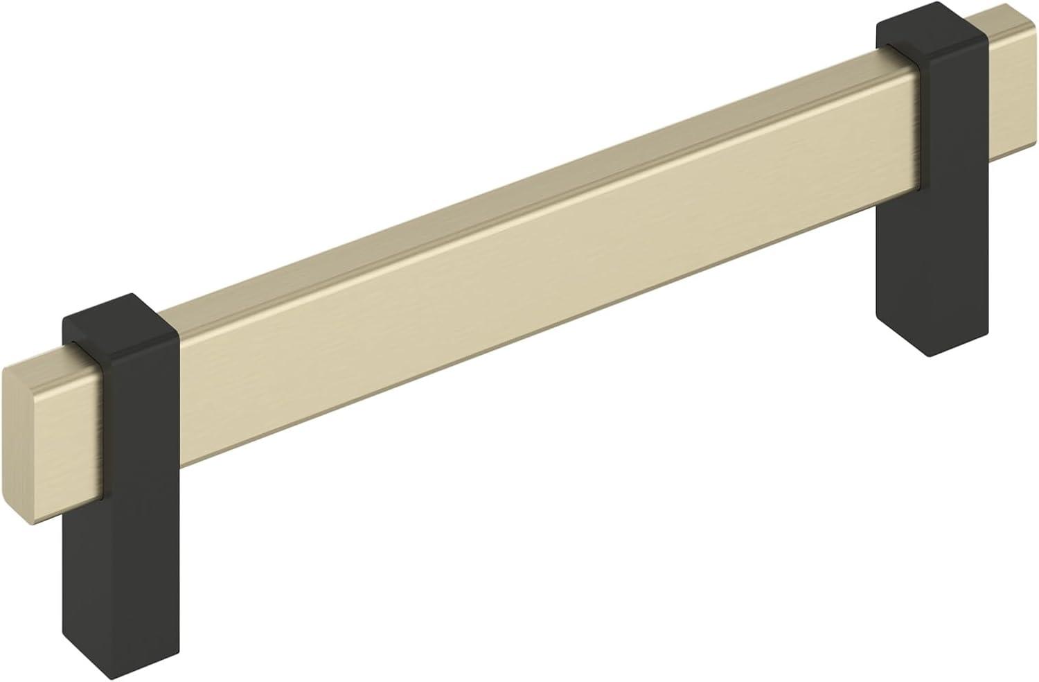 imageAmerock Mulino 7916 inch 192mm CentertoCenter Golden ChampagneMatte Black Cabinet Pull BP36725BBZMBGolden ChampagneMatte Black