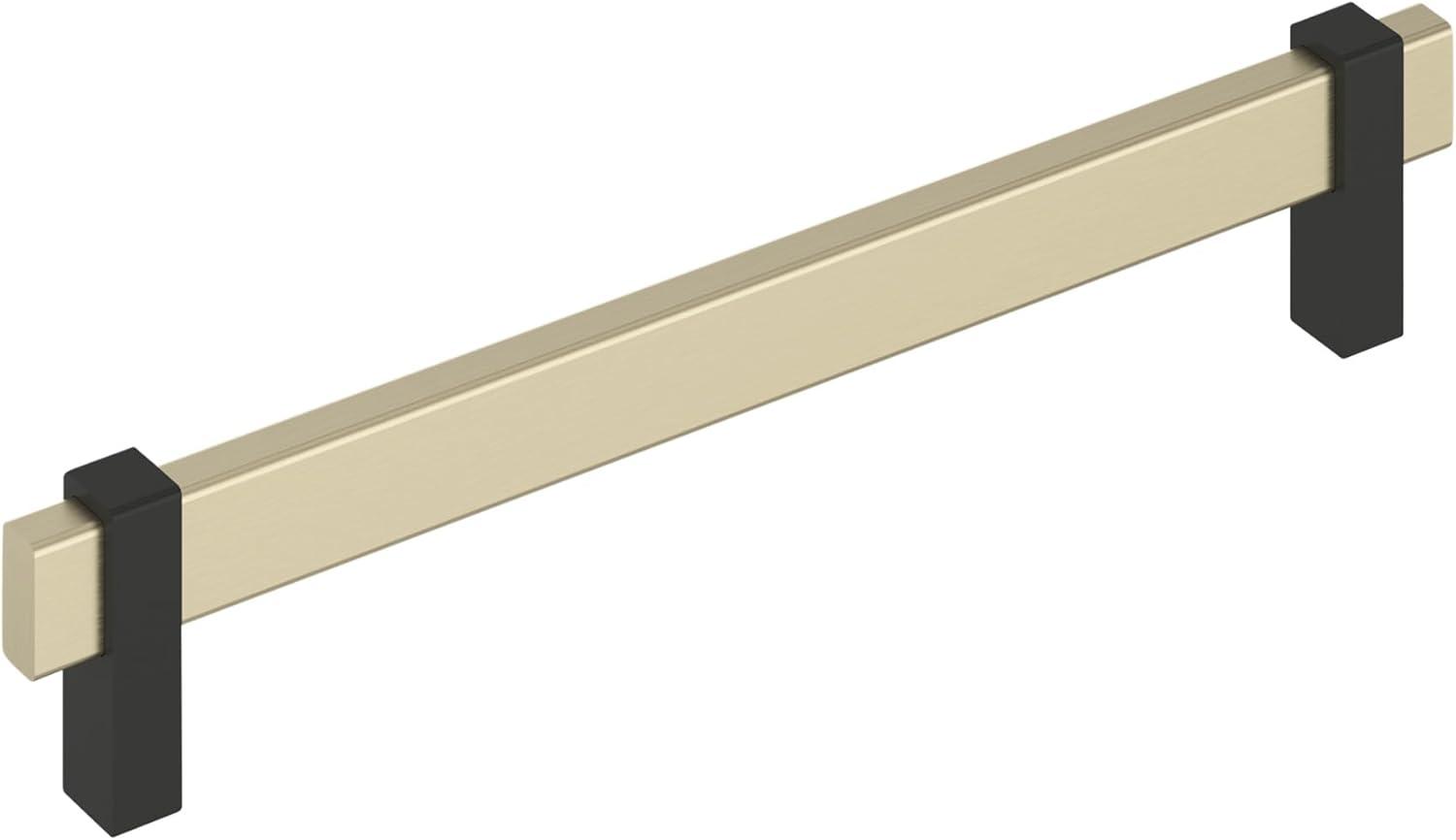 imageAmerock Mulino 7916 inch 192mm CentertoCenter Golden ChampagneMatte Black Cabinet Pull BP36725BBZMBGolden ChampagneMatte Black