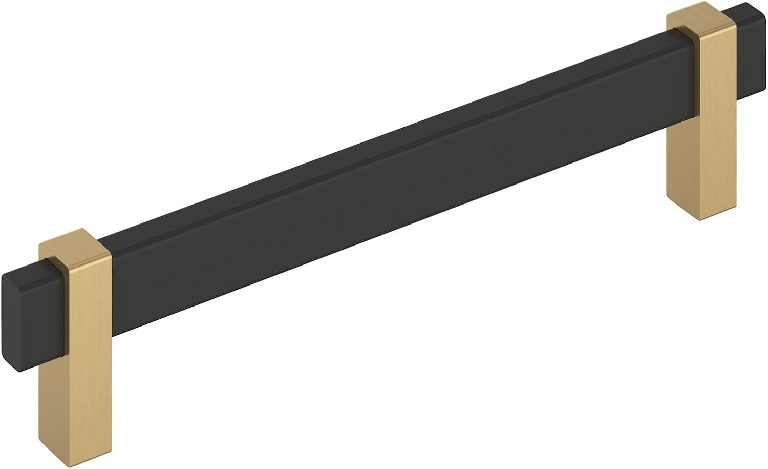 imageAmerock Mulino 7916 inch 192mm CentertoCenter Golden ChampagneMatte Black Cabinet Pull BP36725BBZMBMatte BlackChampagne Bronze