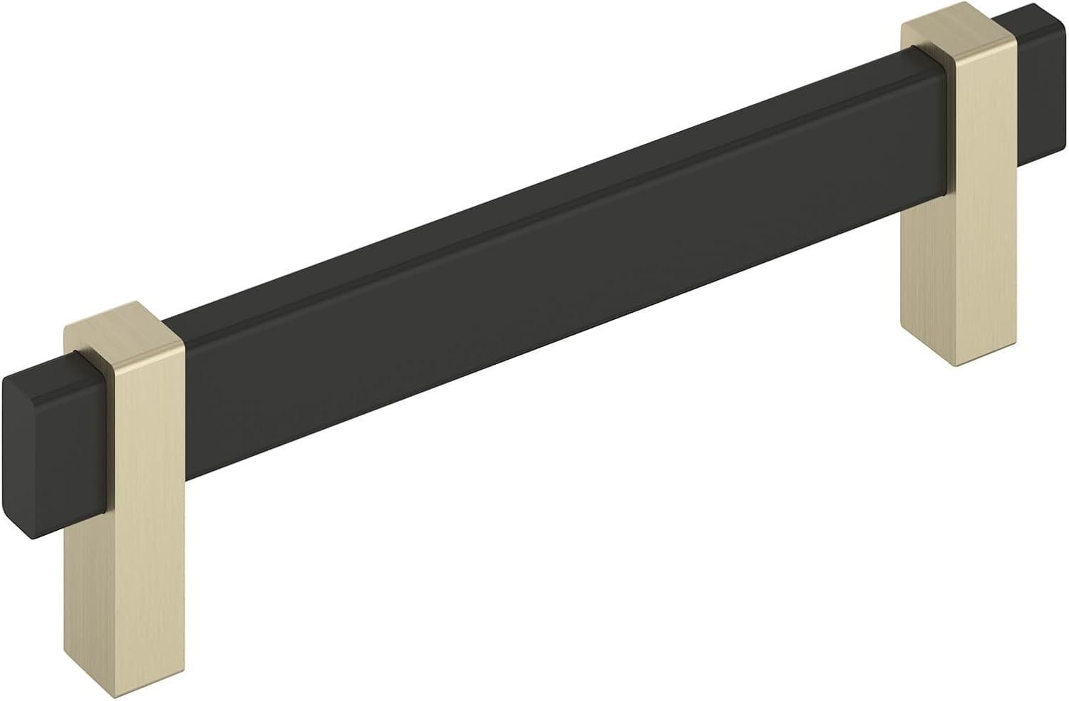 imageAmerock Mulino 7916 inch 192mm CentertoCenter Golden ChampagneMatte Black Cabinet Pull BP36725BBZMBMatte BlackGolden Champagne
