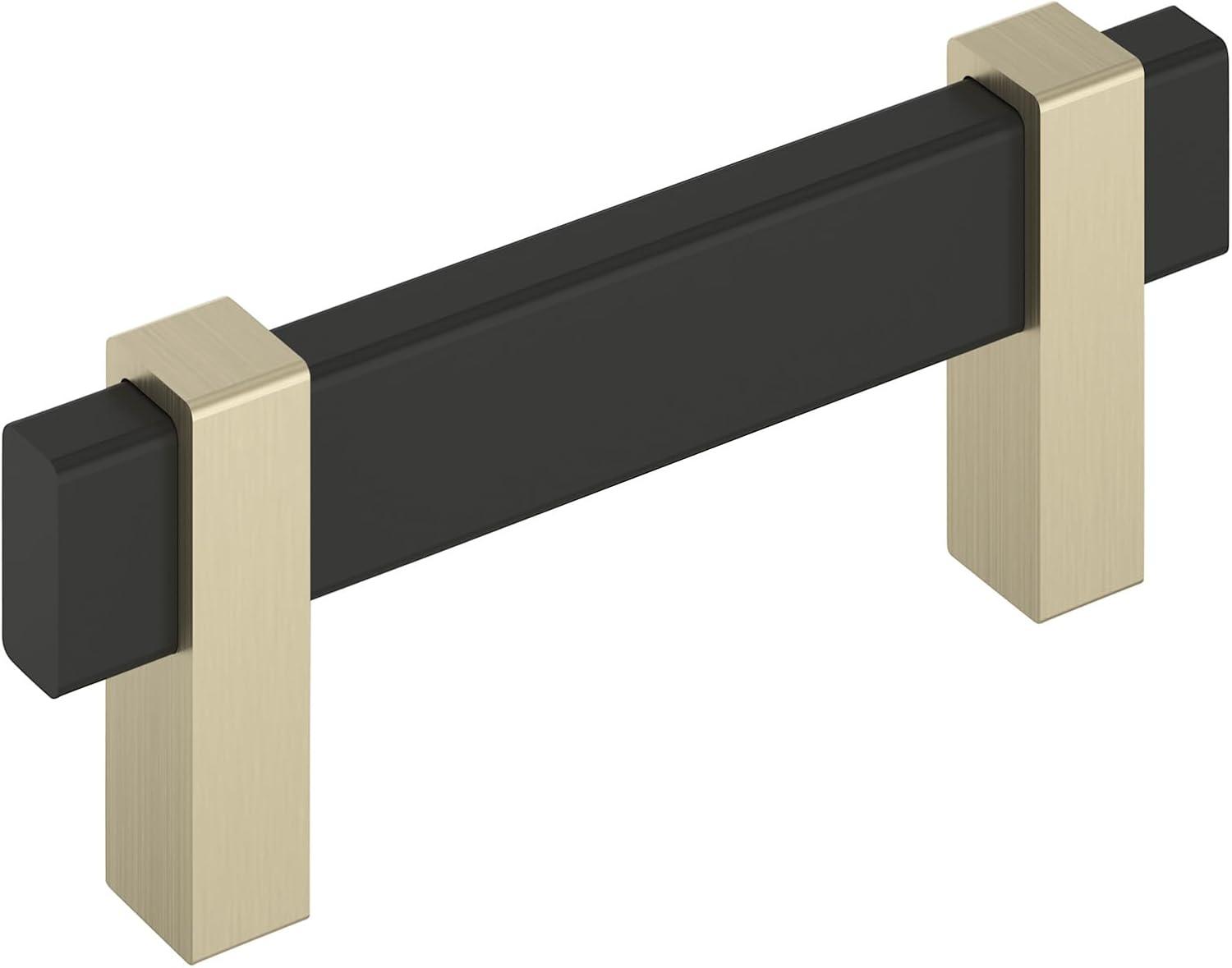 imageAmerock Mulino 7916 inch 192mm CentertoCenter Golden ChampagneMatte Black Cabinet Pull BP36725BBZMBMatte BlackGolden Champagne