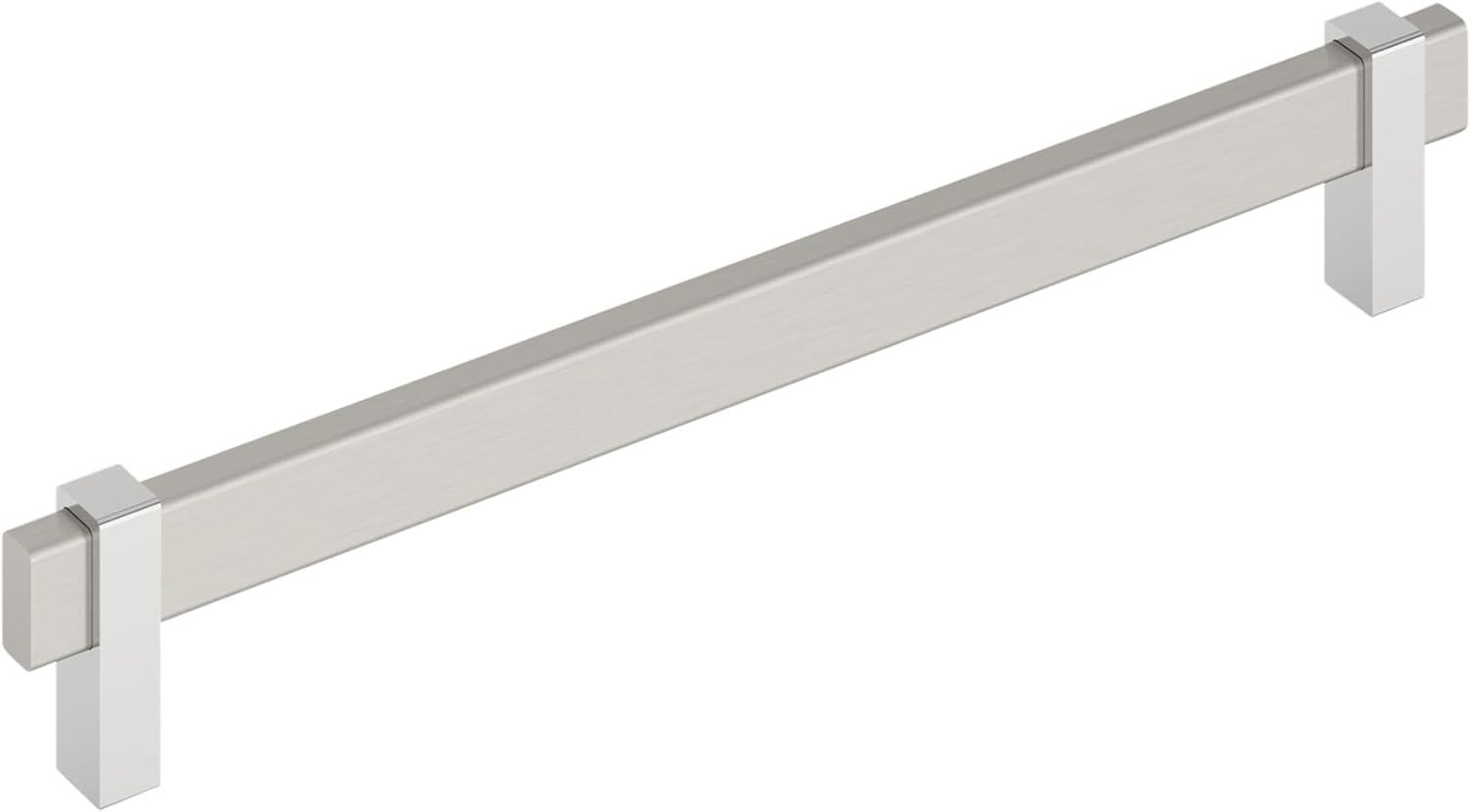 imageAmerock Mulino 7916 inch 192mm CentertoCenter Golden ChampagneMatte Black Cabinet Pull BP36725BBZMBSatin NickelPolished Chrome