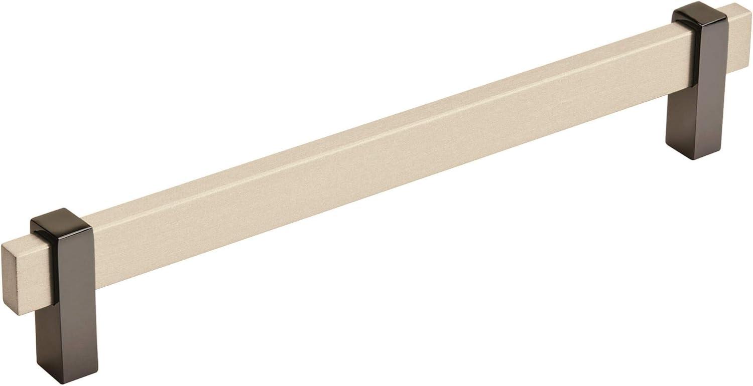 imageAmerock Mulino 7916 inch 192mm CentertoCenter Golden ChampagneMatte Black Cabinet Pull BP36725BBZMBSilver ChampagneBlack Nickel