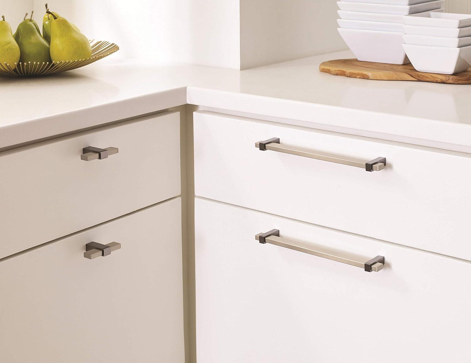 imageAmerock Mulino 7916 inch 192mm CentertoCenter Golden ChampagneMatte Black Cabinet Pull BP36725BBZMBSilver ChampagneBlack Nickel