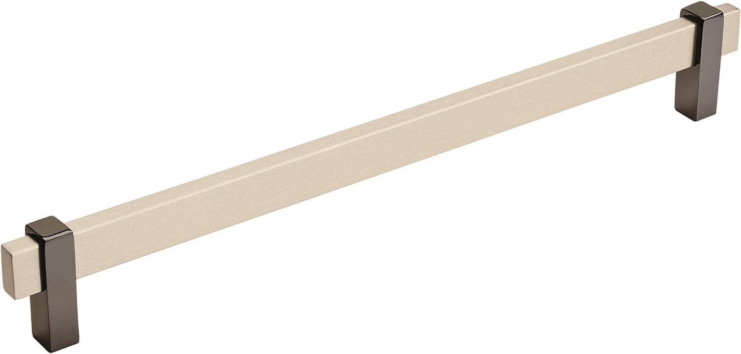 imageAmerock Mulino 7916 inch 192mm CentertoCenter Golden ChampagneMatte Black Cabinet Pull BP36725BBZMBSilver ChampagneBlack Nickel