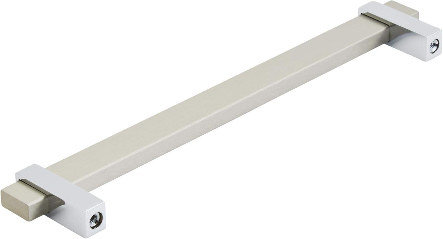 imageAmerock Mulino 7916 inch 192mm CentertoCenter Golden ChampagneMatte Black Cabinet Pull BP36725BBZMBSilver ChampagnePolished Chrome