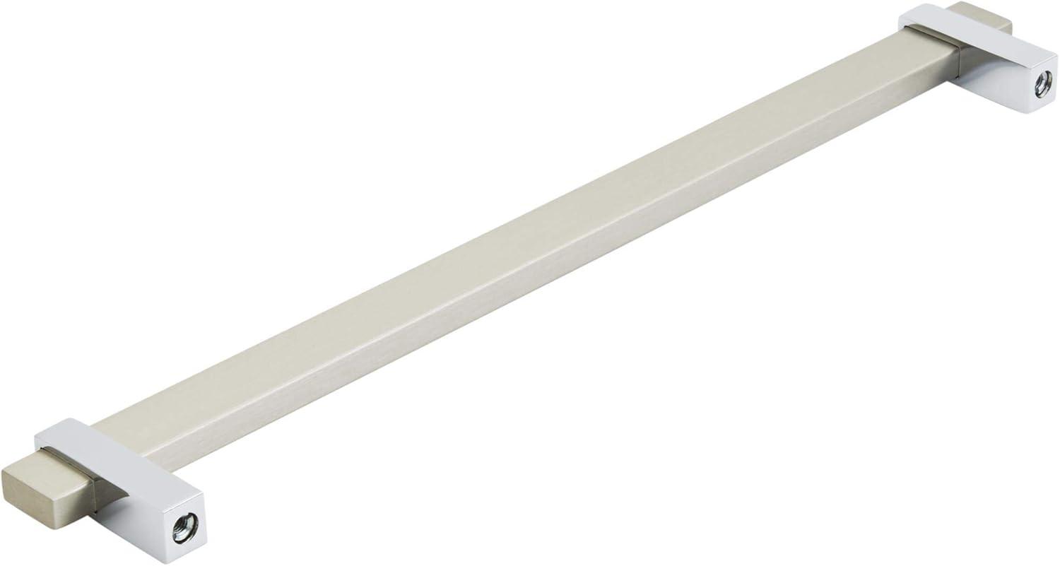 imageAmerock Mulino 7916 inch 192mm CentertoCenter Golden ChampagneMatte Black Cabinet Pull BP36725BBZMBSilver ChampagnePolished Chrome