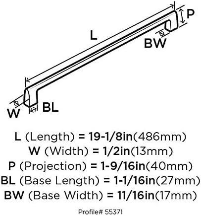 imageAmerock Riva 18 inch 457mm CentertoCenter Champagne Bronze Appliance Pull BP55371CZGraphite
