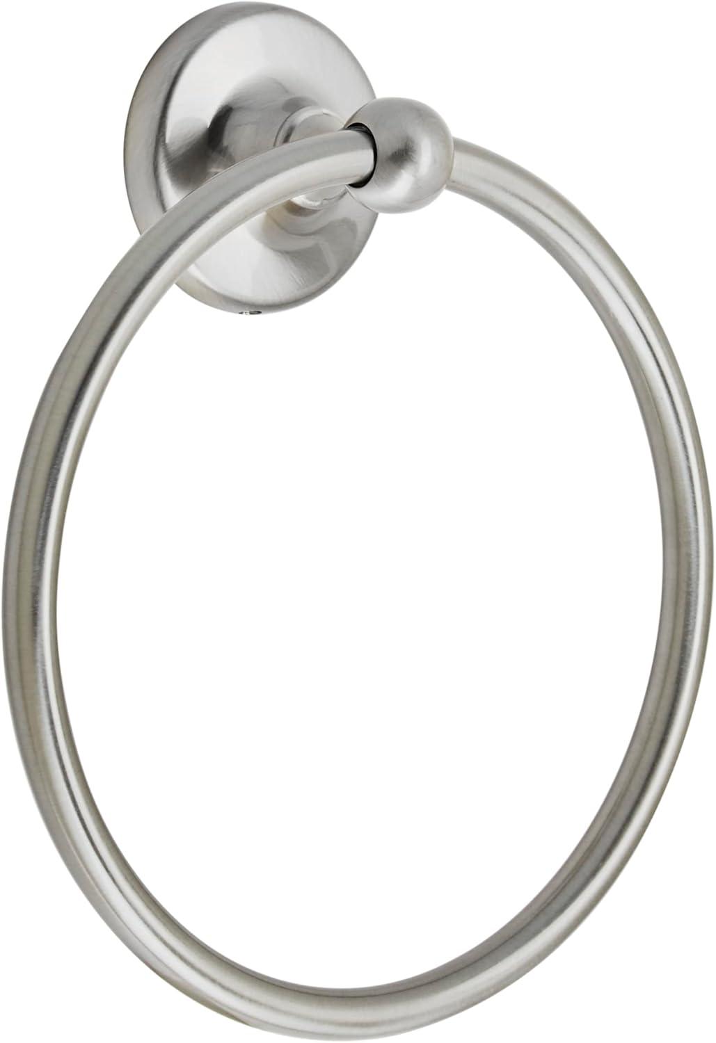 imageAmerock Wall Mounted Matte Black Towel Ring Small Hand Towel Holder Bathroom Accessories Bath Hardware Kitchen Towel HolderBrushed Nickel