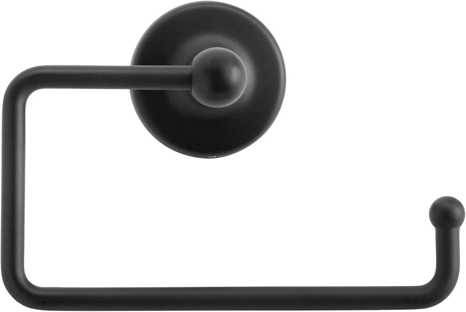imageAmerock Wall Mounted Matte Black Towel Ring Small Hand Towel Holder Bathroom Accessories Bath Hardware Kitchen Towel HolderMatte Black